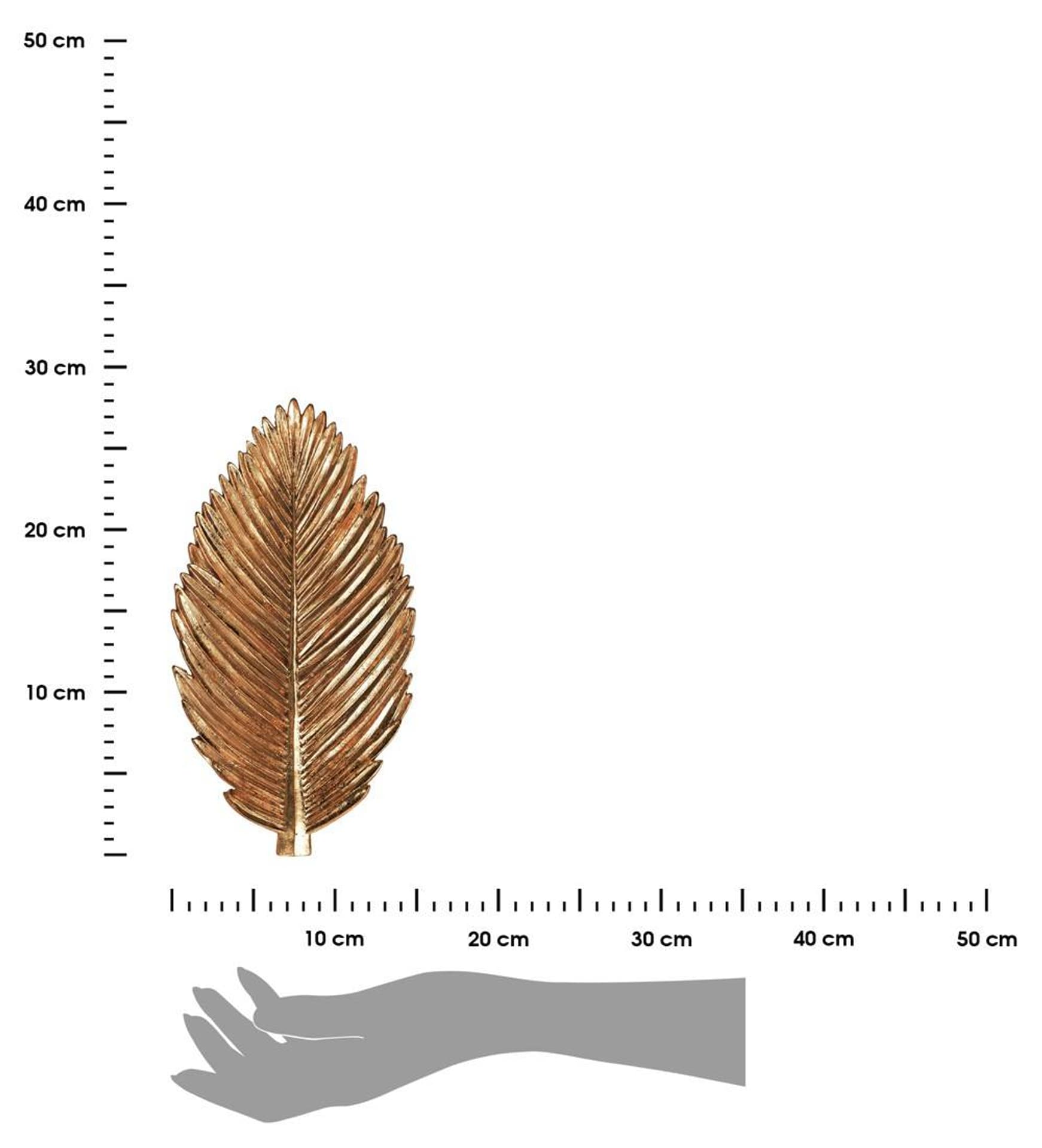 

Ozdoba ścienna liść brąz 28 cm