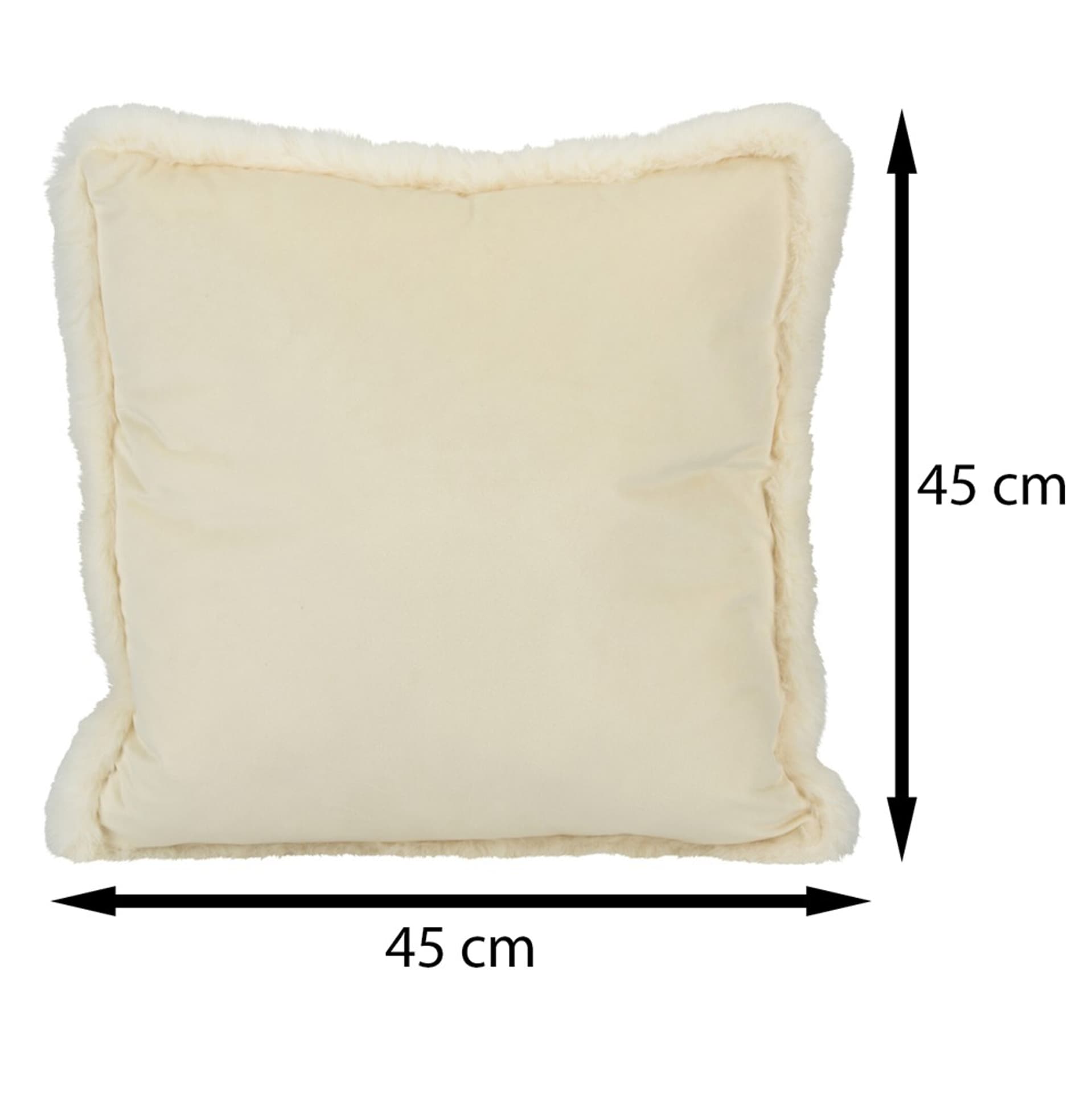 

Poduszka Velvet biała 45x45 cm