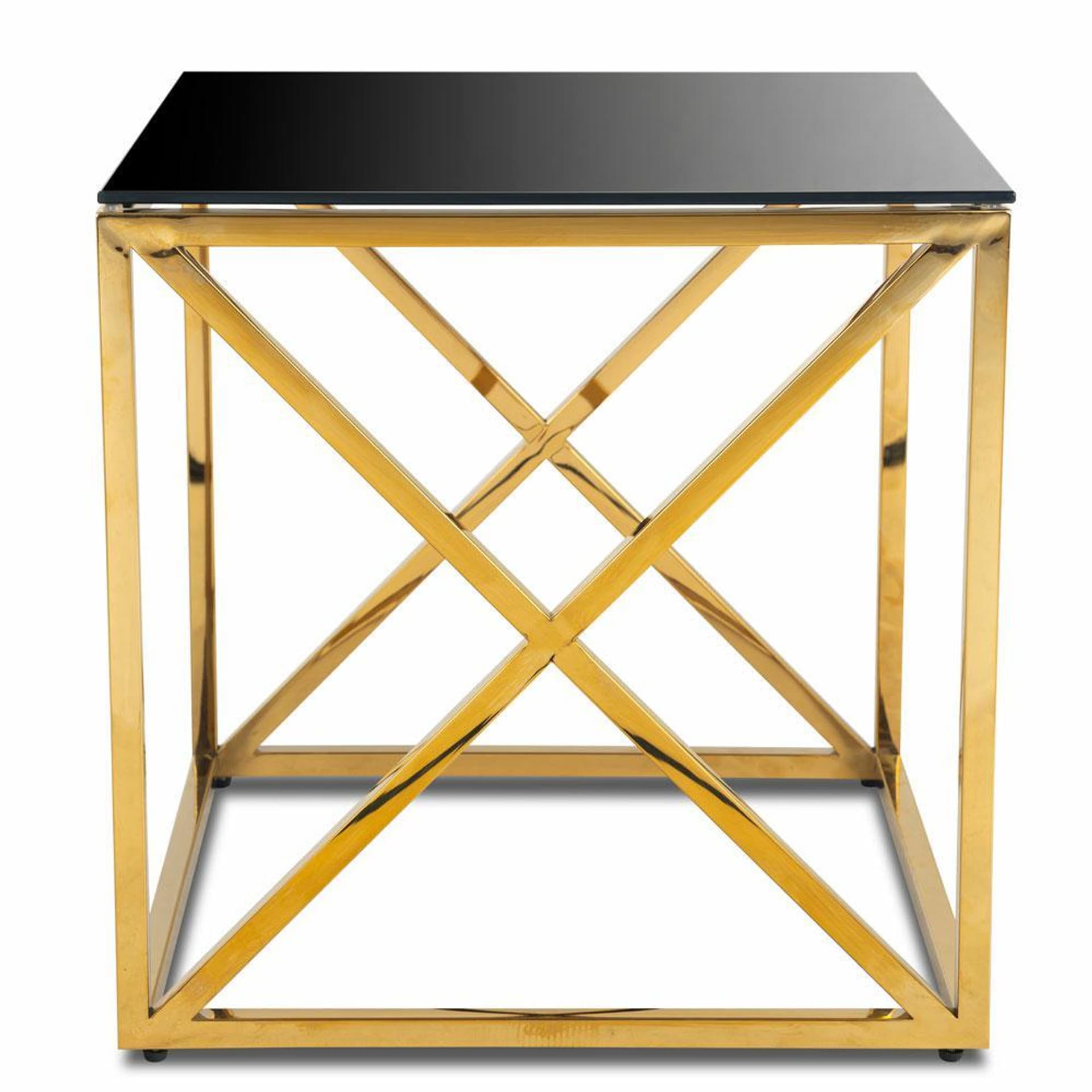 

Stolik kawowy Nelja Gold Black 55 cm