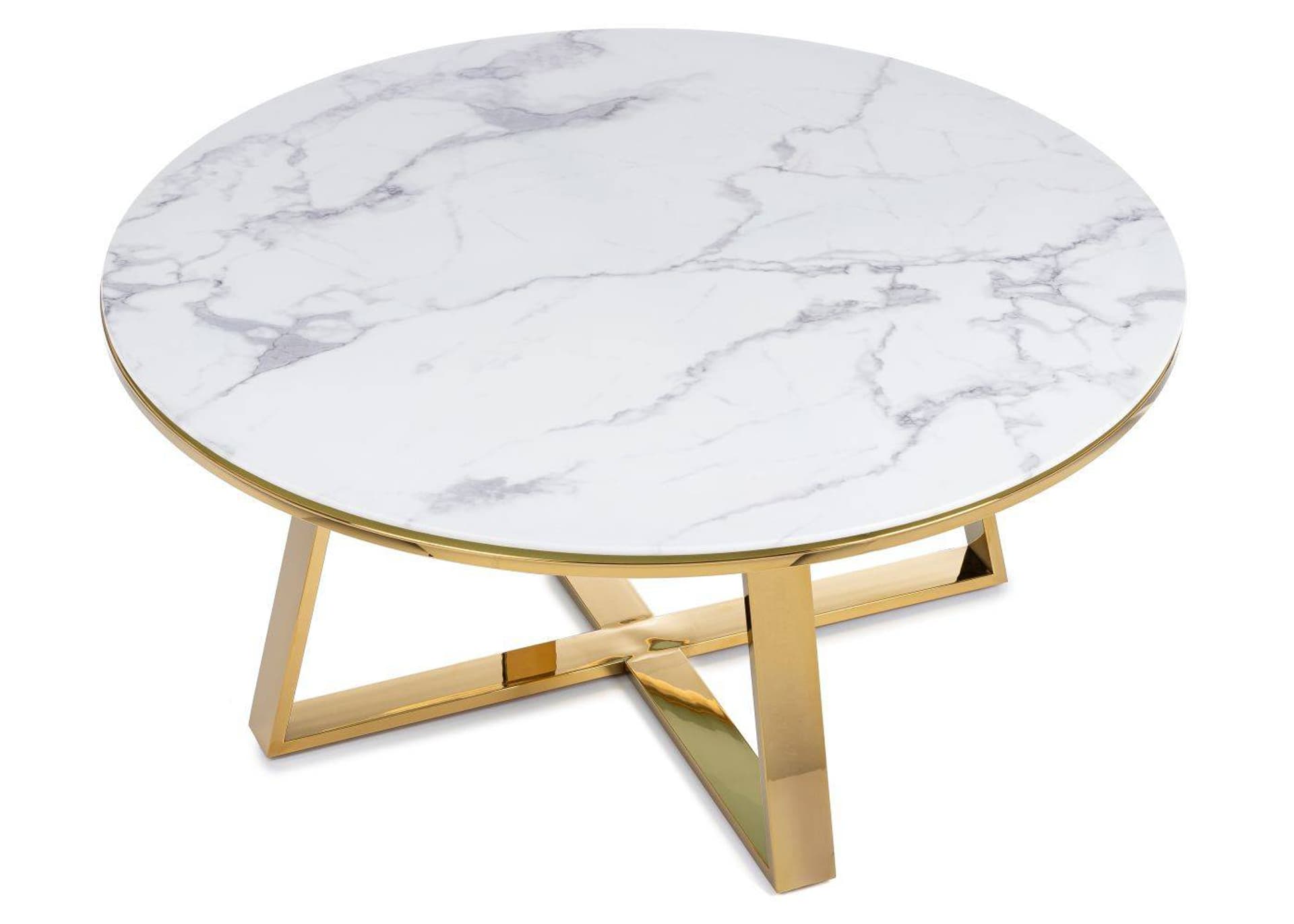 

Stolik kawowy Trophy Gold White