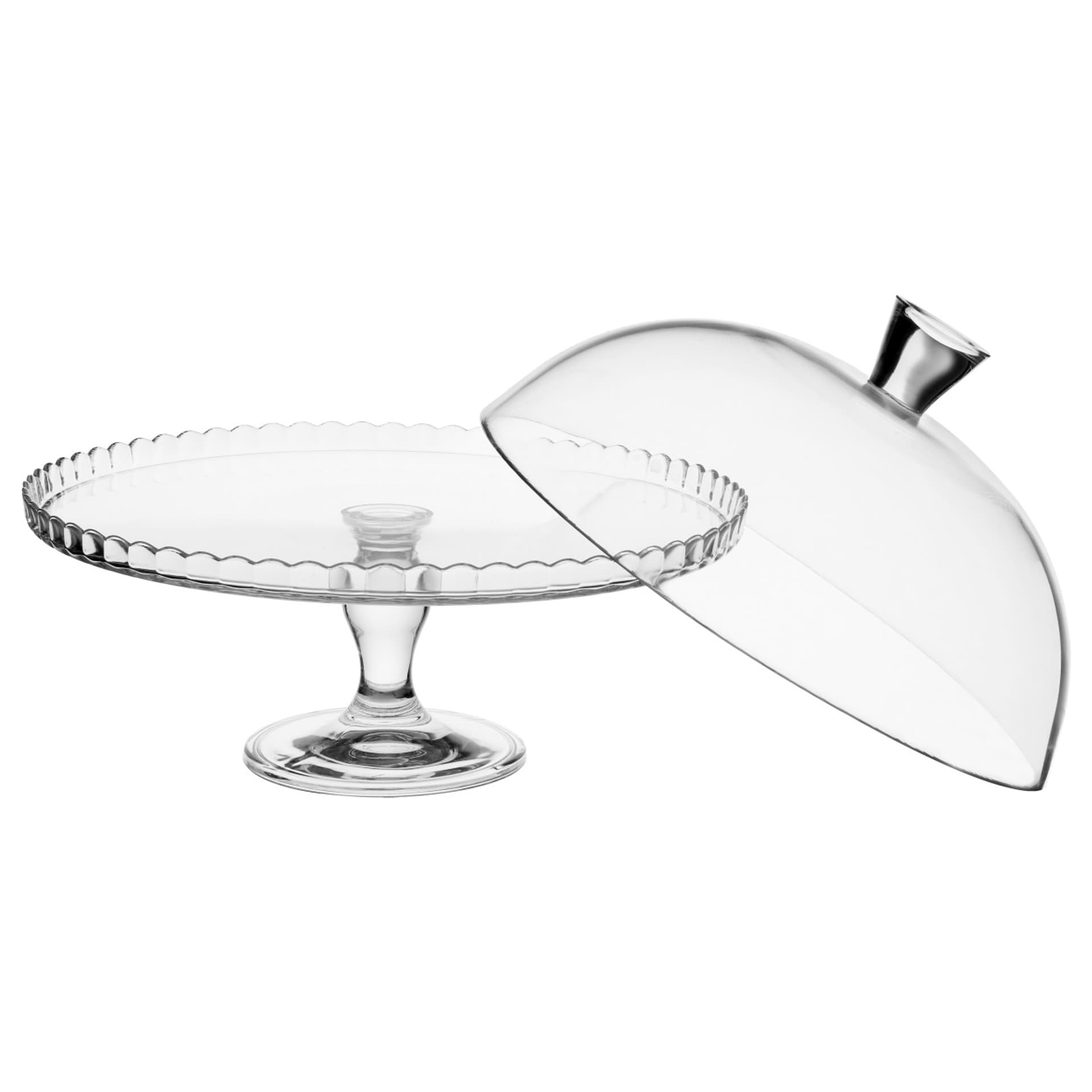 

Patera szklana Lara z kloszem 32 cm