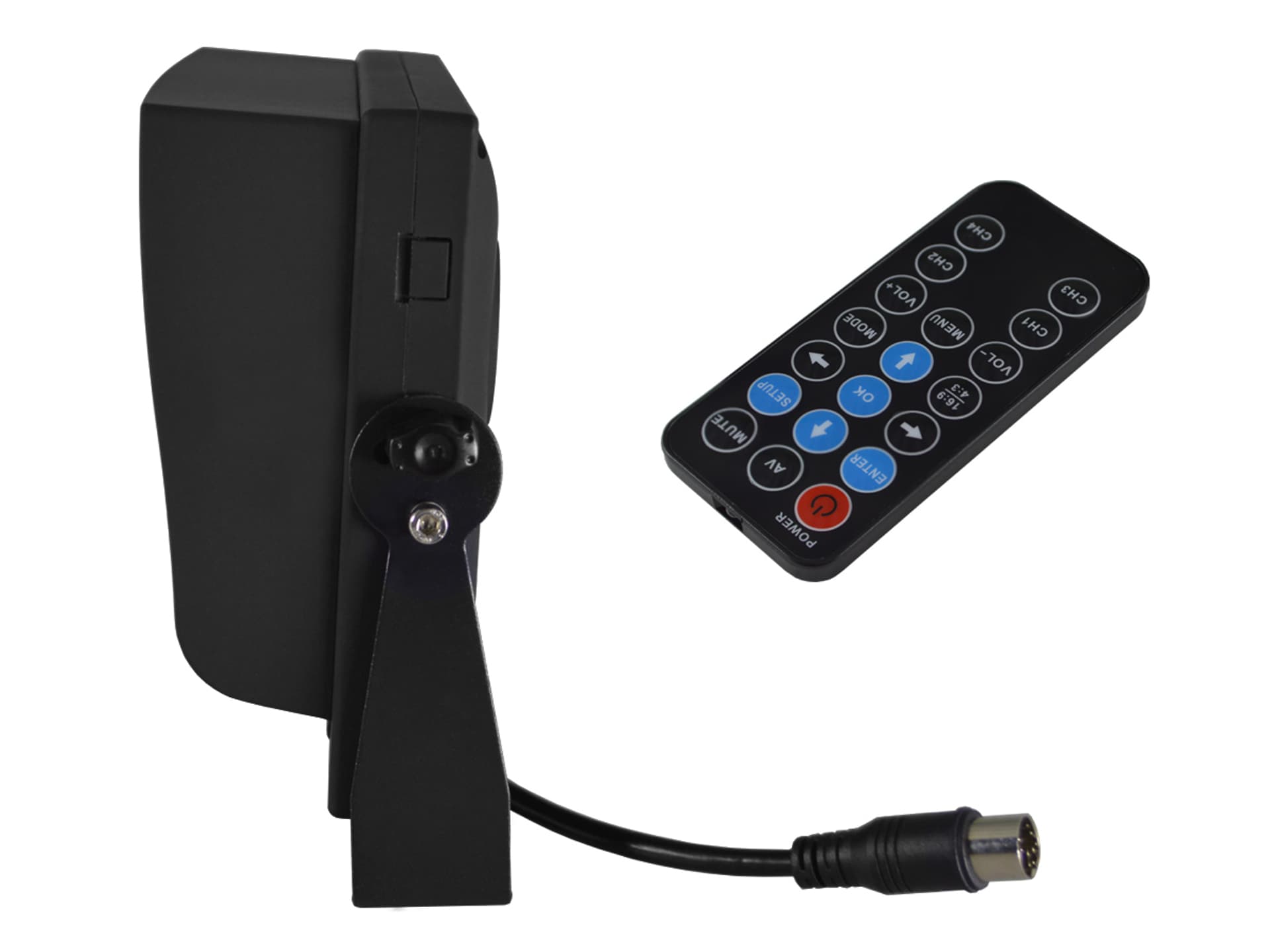 

monitor samochodowy lcd 9cali z obsługą 4 kamer i funkcją dvr rejestratora 12v 24v