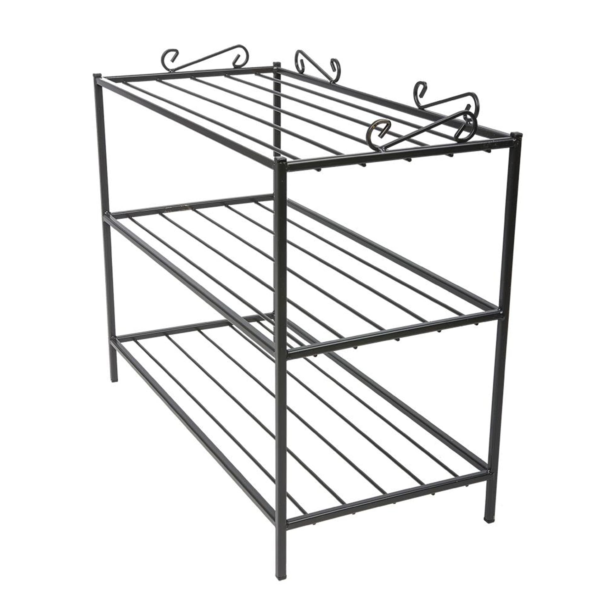 

Klasyczna szafka na buty w kolorze czarnym metalowa LOFT