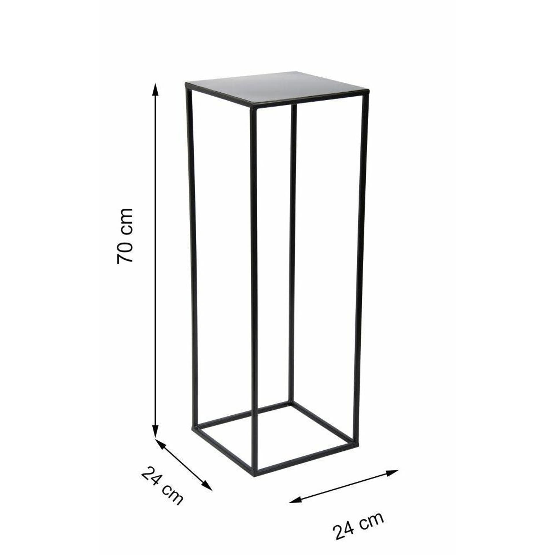 

Czarny nowoczesny kwietnik stojący 70 cm LOFT