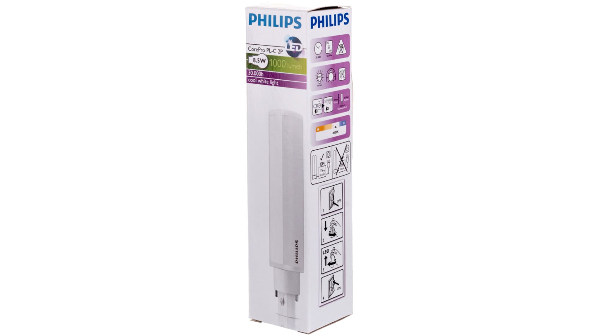 

Świetlówka LED CorePro LED PLC 8.5W 840 2P G24d-3 929001201302