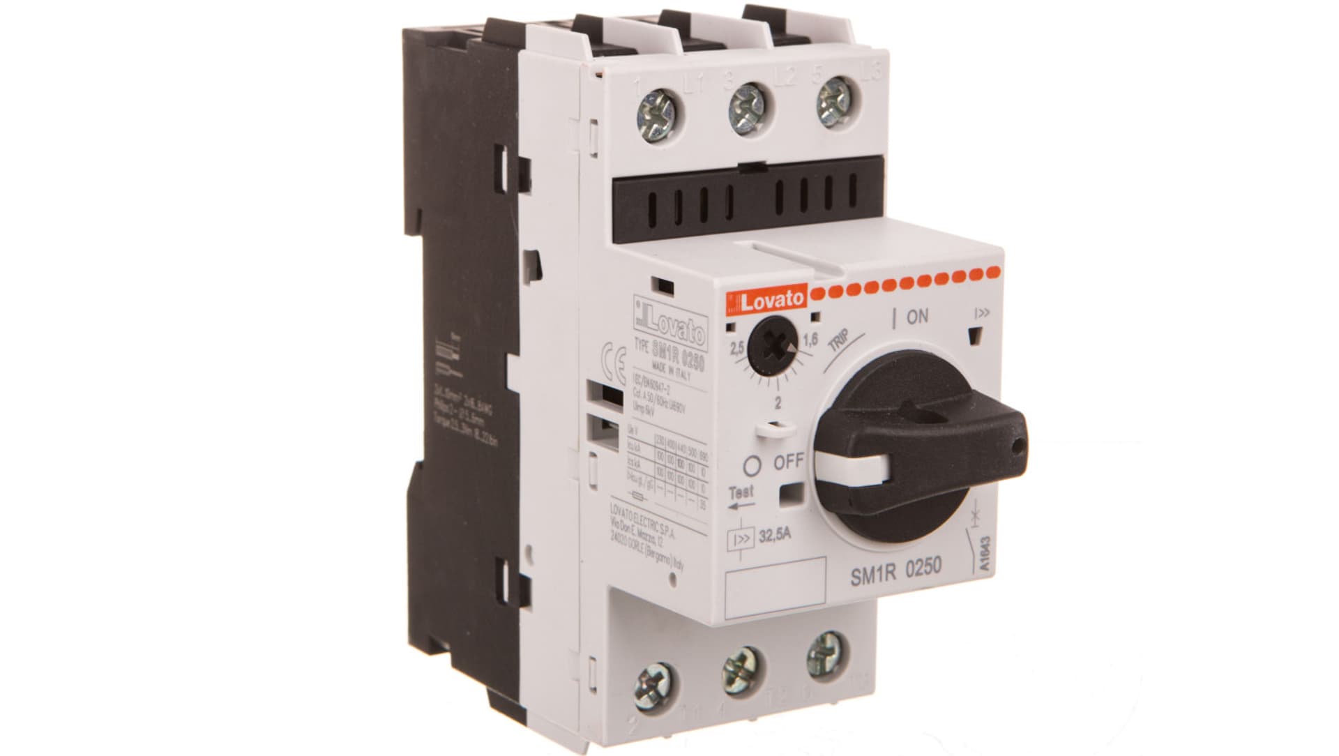 

Wyłącznik silnikowy SM1R0250 z pokrętłem 1,6-2,5A 100kA 400V SM1R0250