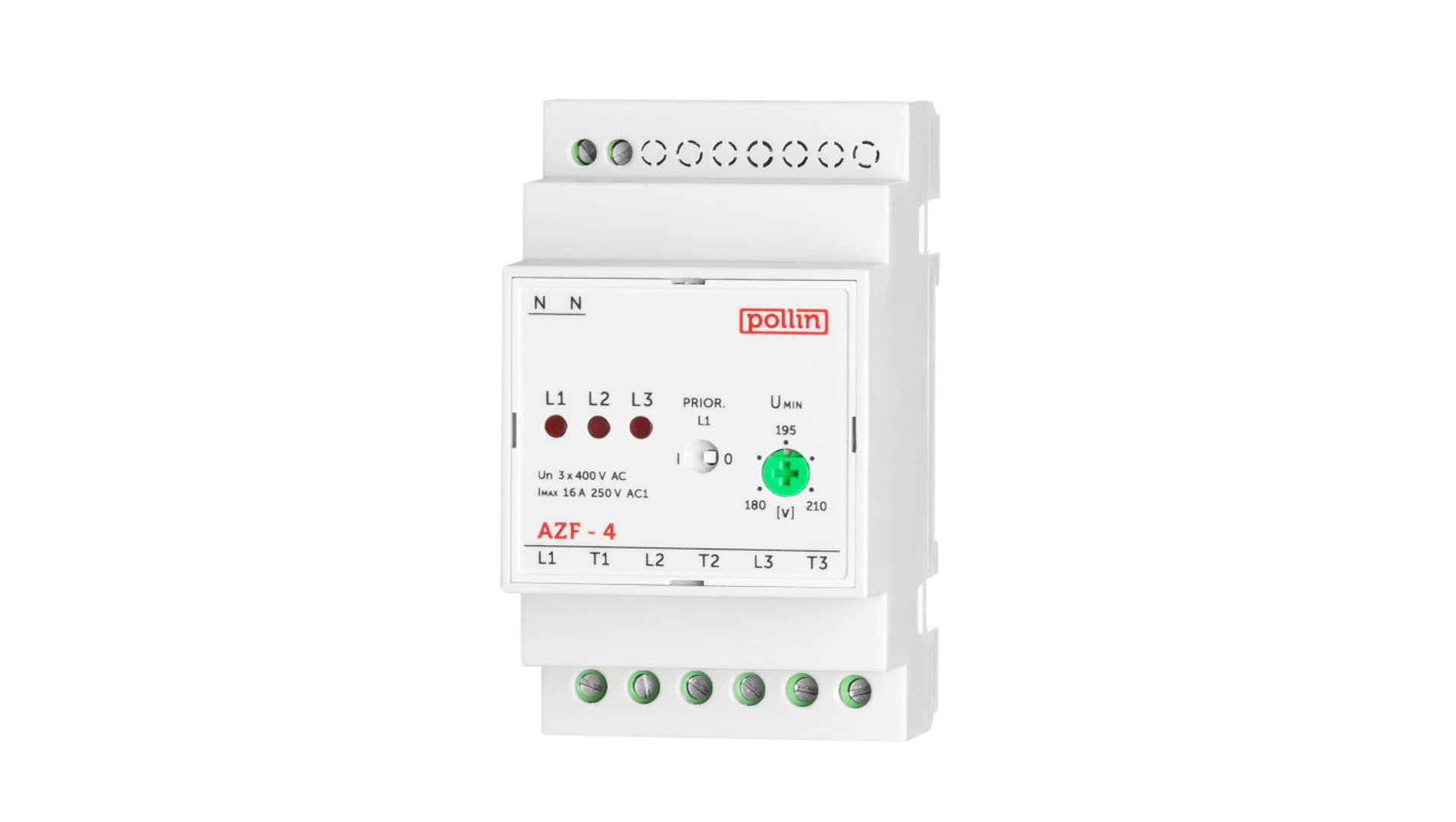 

Automatyczny przełącznik faz z regulacją 16A 250V TH35 AZF-4