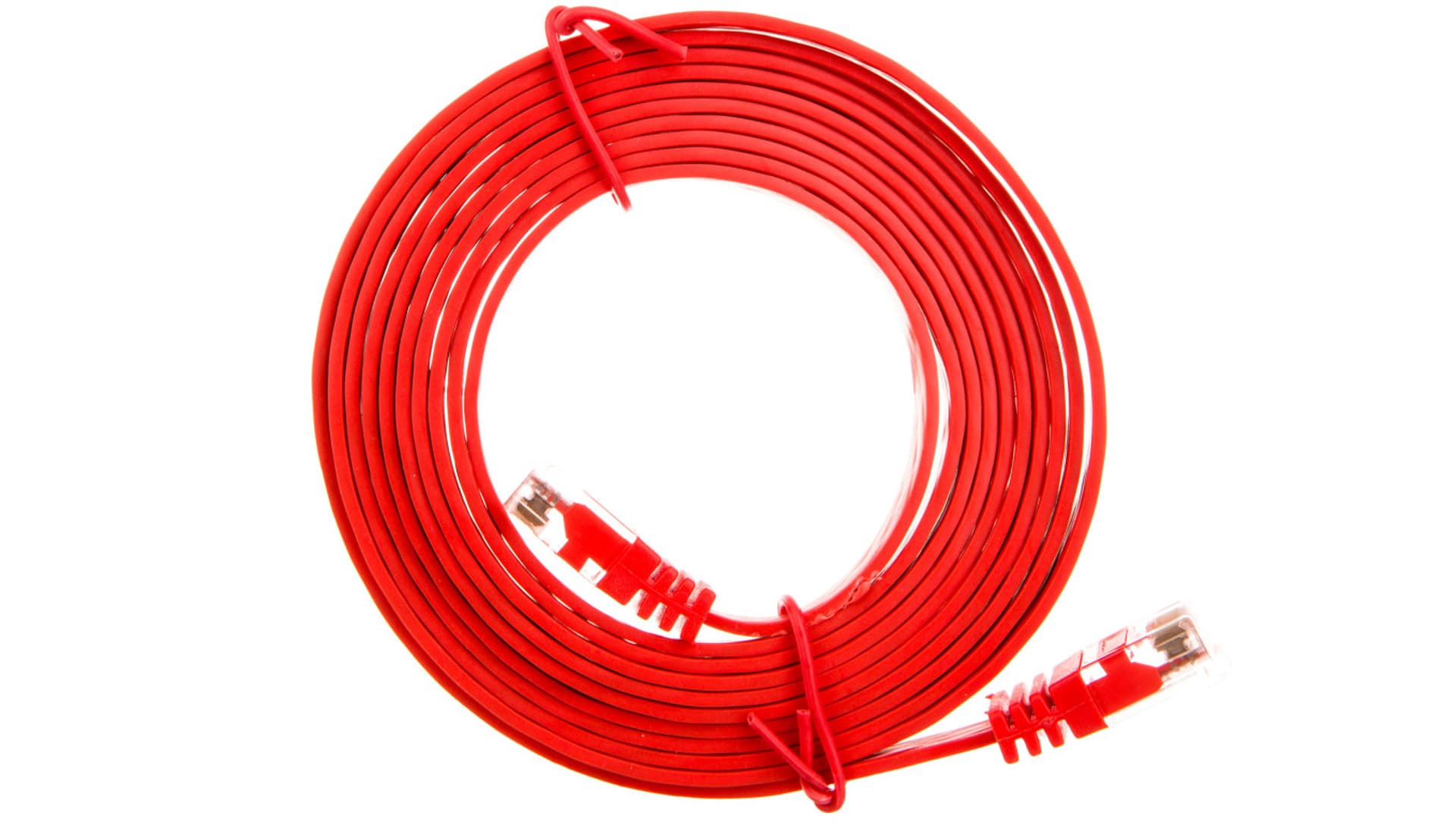 

Kabel krosowy płaski patchcord U/UTP kat.6 czerwony 2m 96412