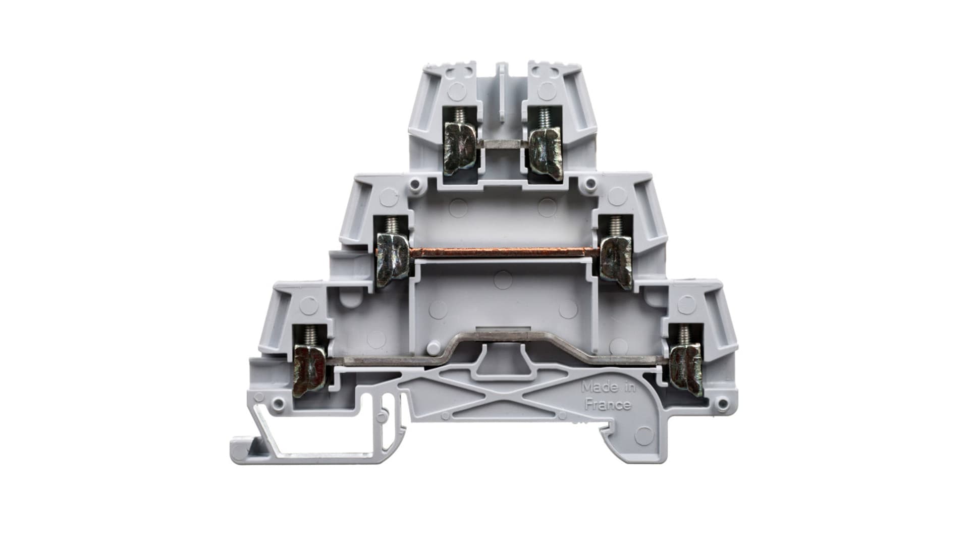 

Złączka szynowa 3-piętrowa 2,5mm2 szara Viking 037151