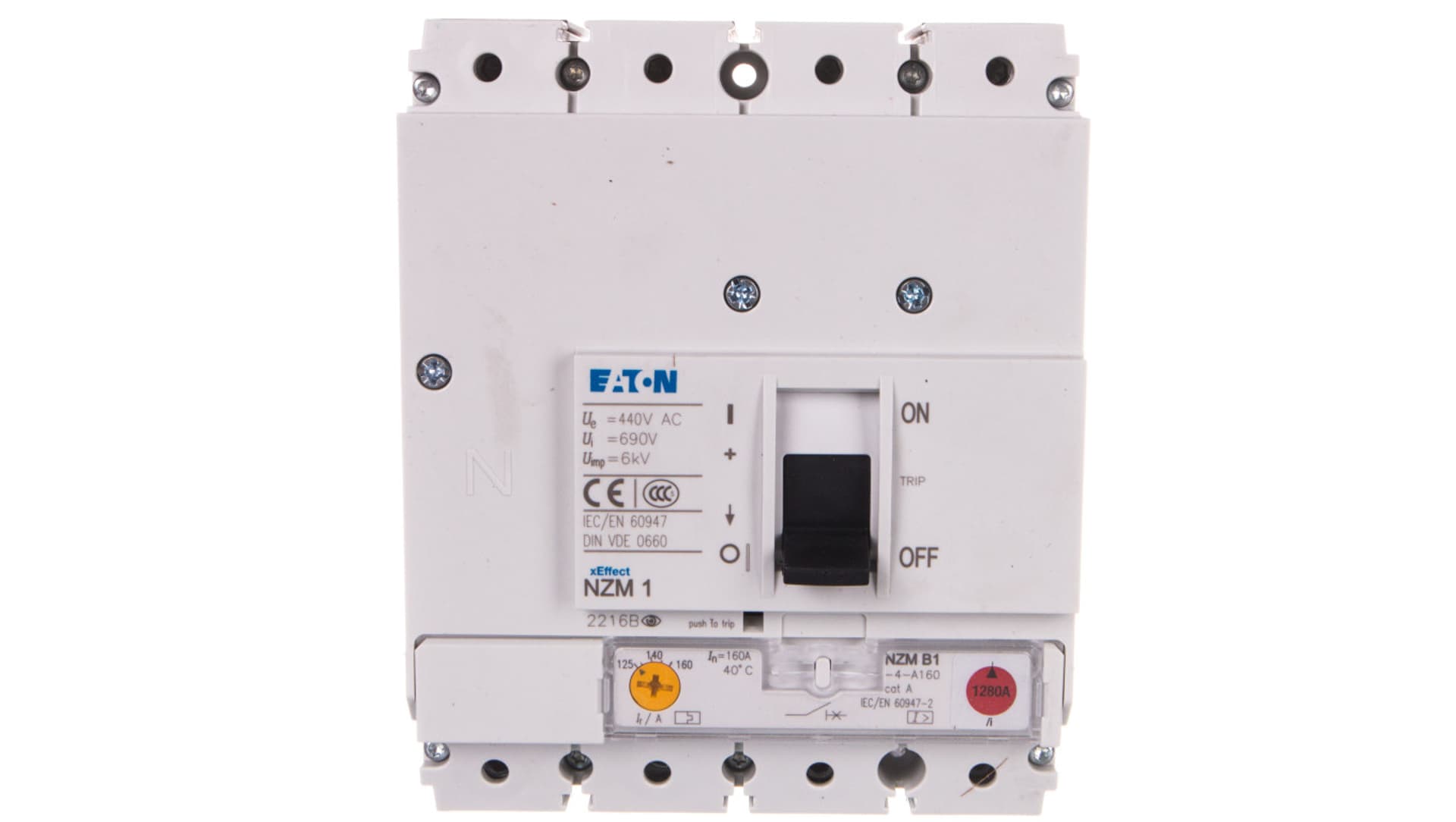 

Wyłącznik mocy 160A 4P 25kA NZMB1-4-A160 281243