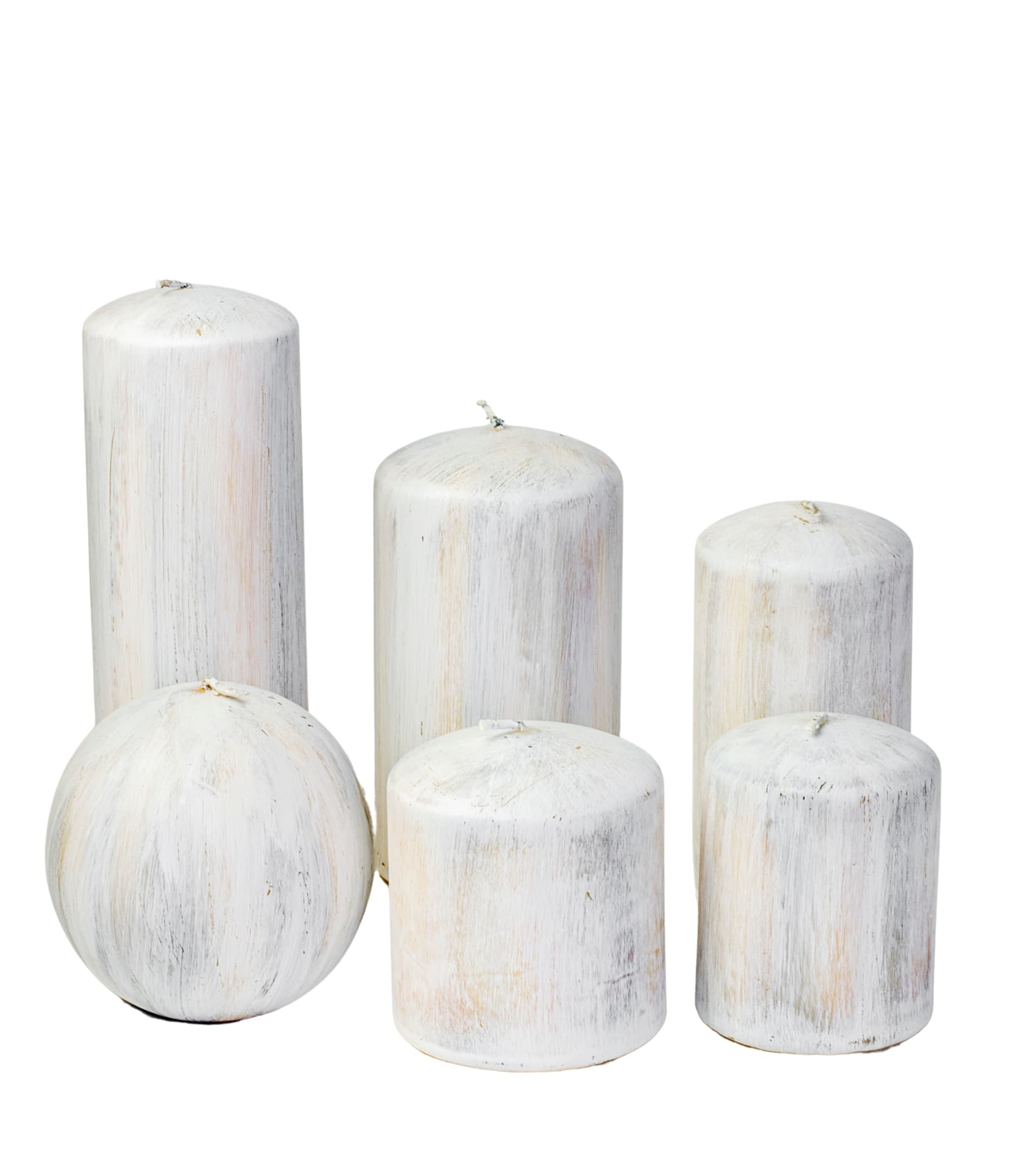 

Świeca White Wood kula 100mm
