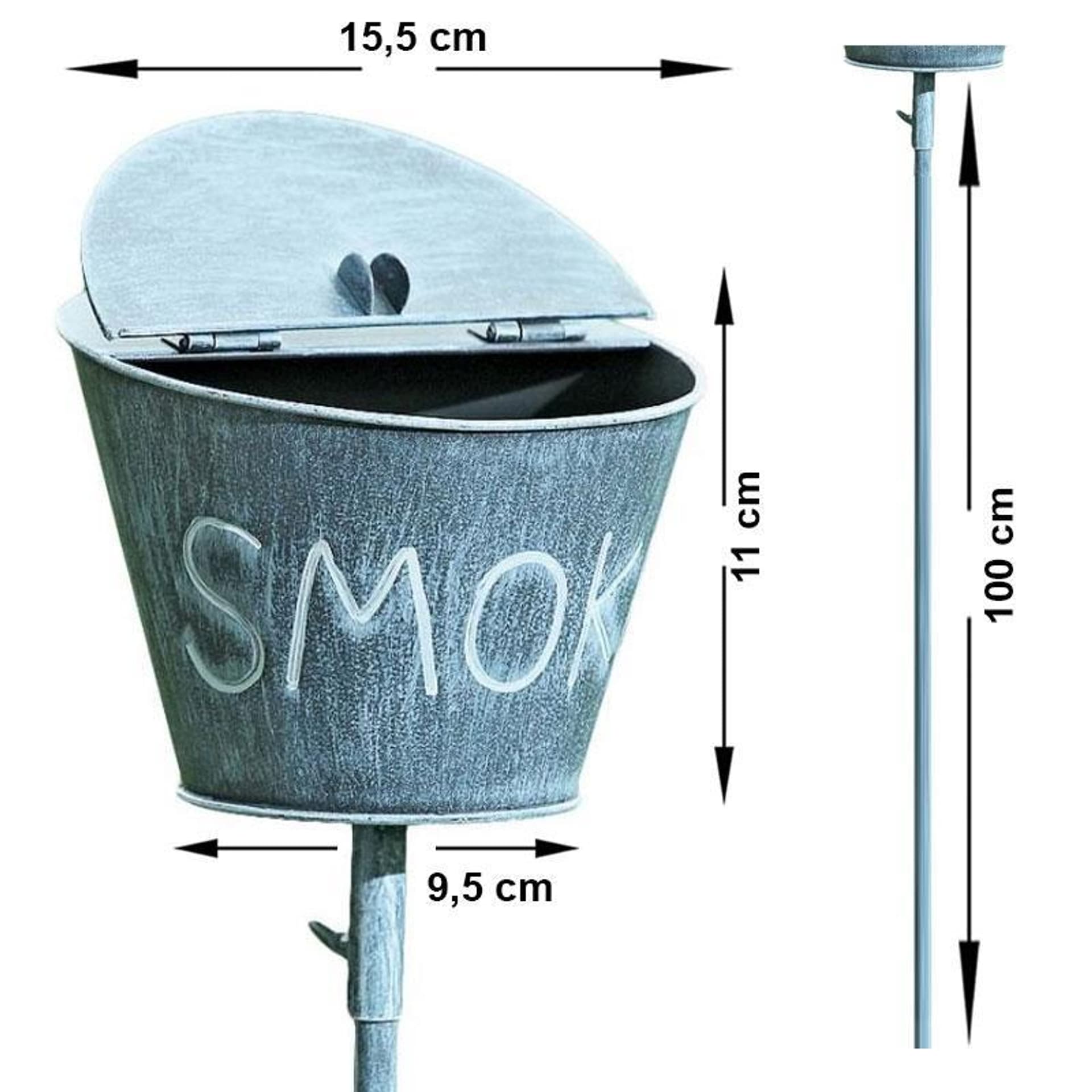 

Popielnica ogrodowa Smoke wys 110 cm