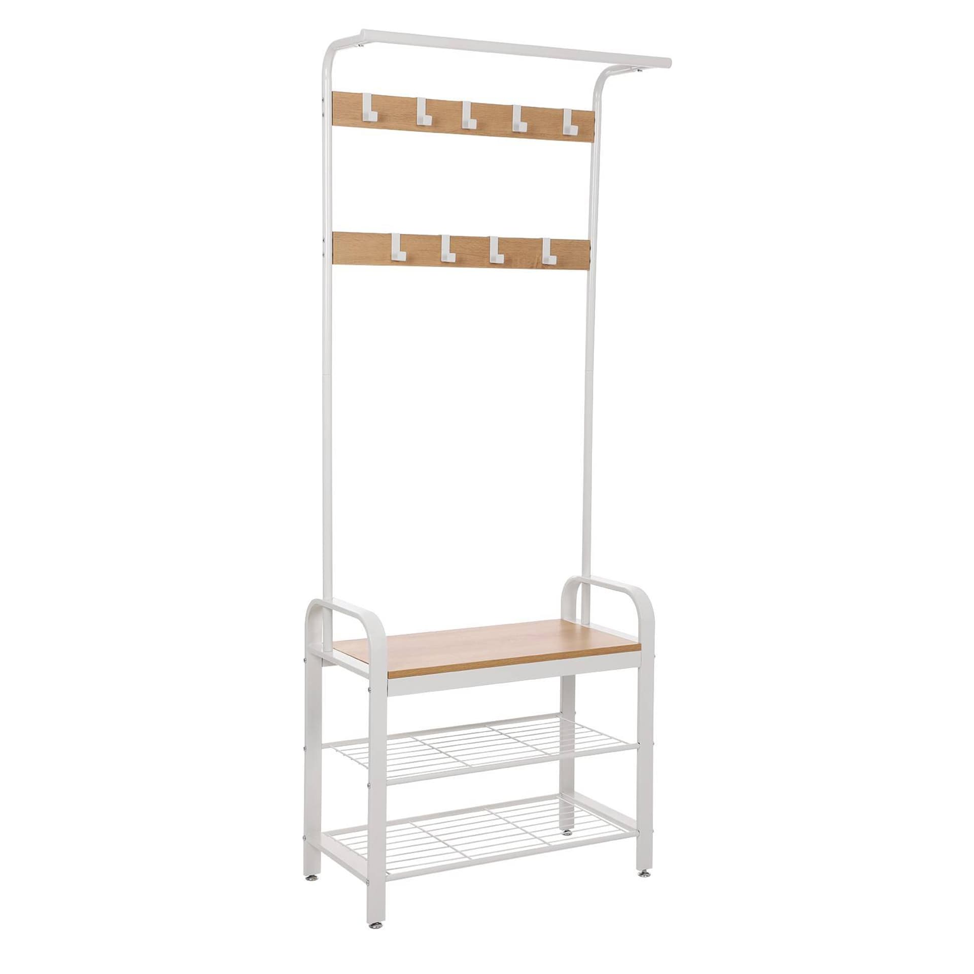 

Wieszak LOFT na ubrania z półką na buty 183 cm