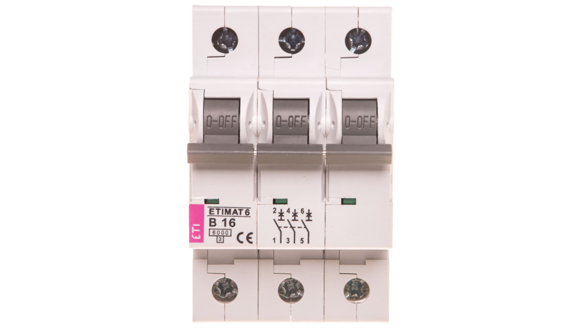 

ETI ETIMAT 6 Wyłącznik nadprądowy 3P B 16A 6kA AC 002115516