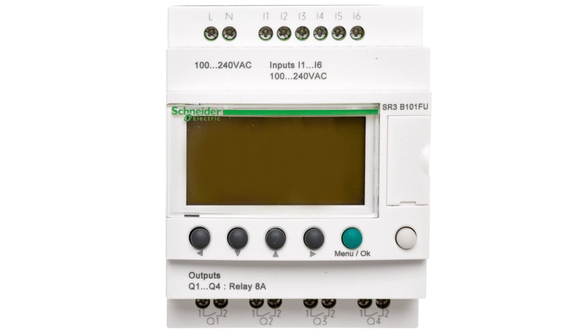 

Sterownik programowalny 6 wej 4 wyj 100-240V AC RTC/LCD Zelio SR3B101FU