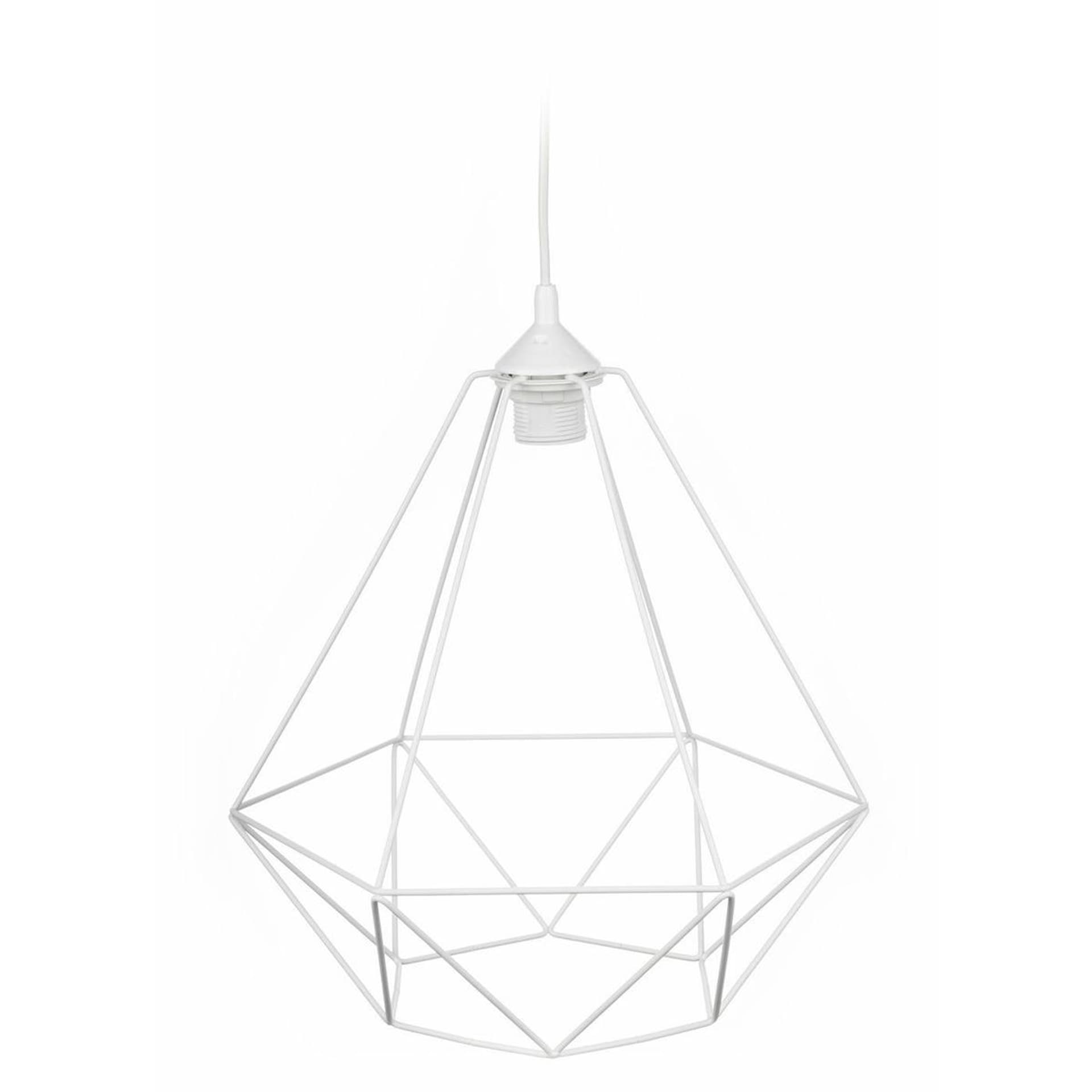 

Lampa wisząca Paris Diamond 35 cm biała