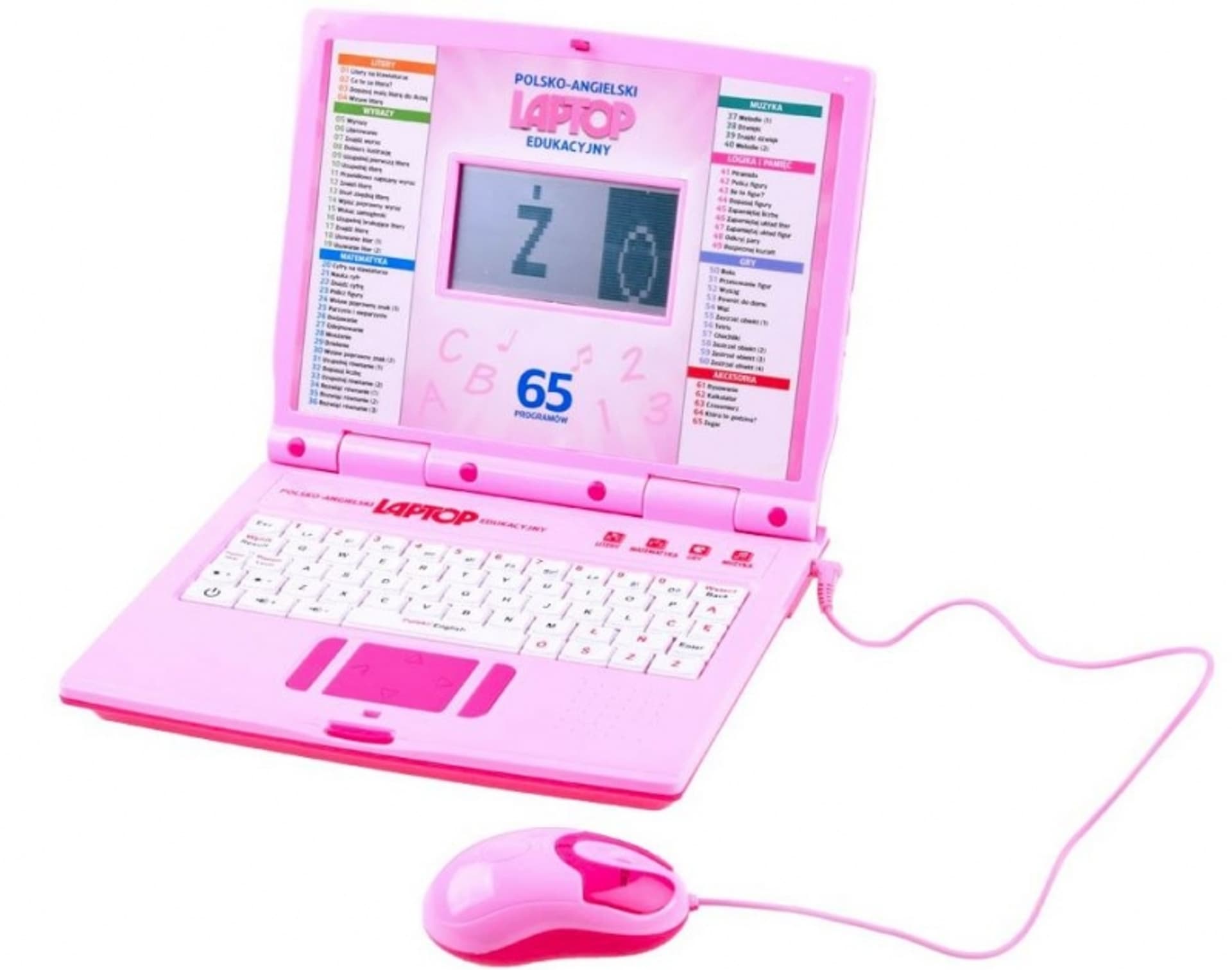 

LAPTOP EDUKACYJNY 65 PROGRAMÓW POLSKI ANGIELSKI