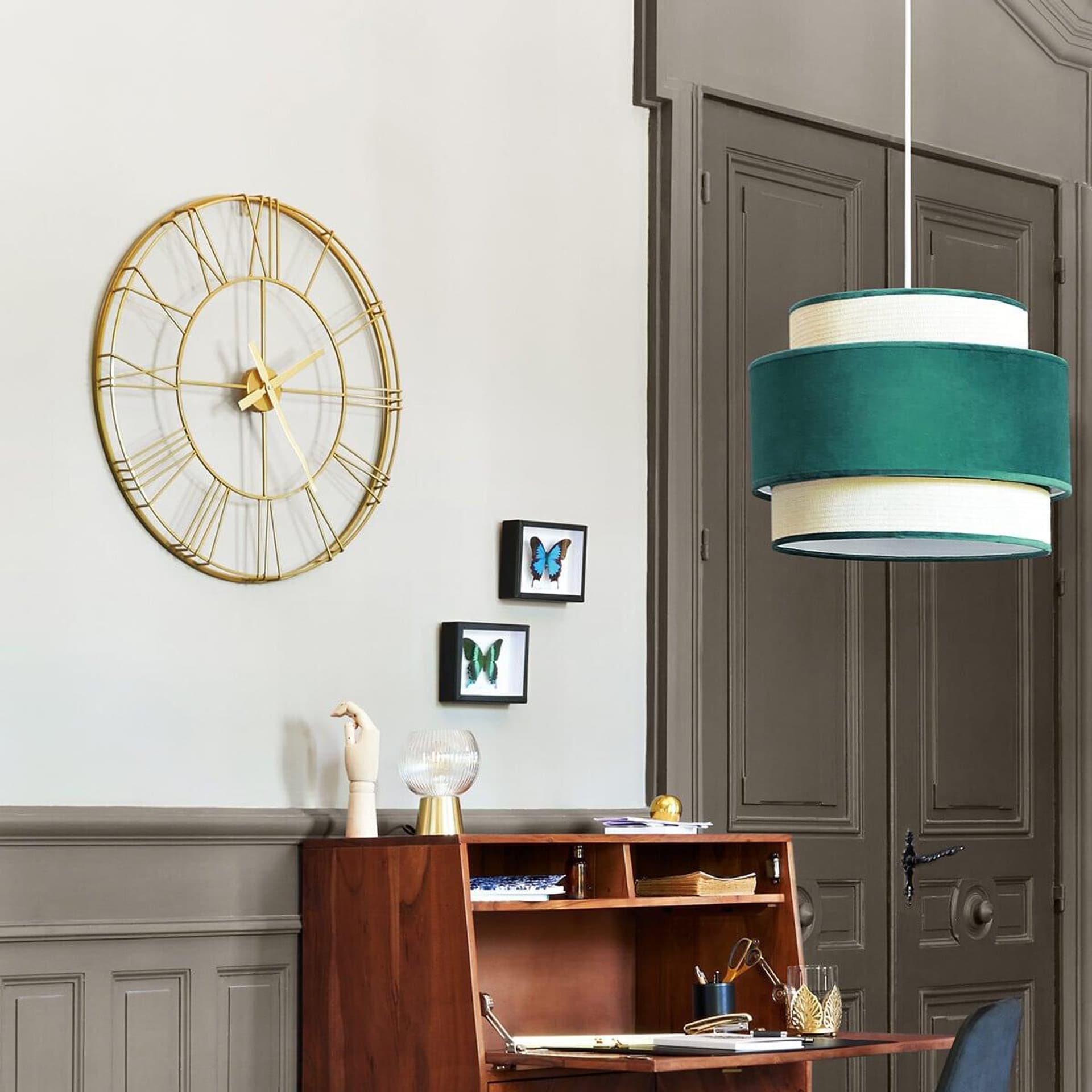 

Zegar ścienny Cason Gold 70 cm
