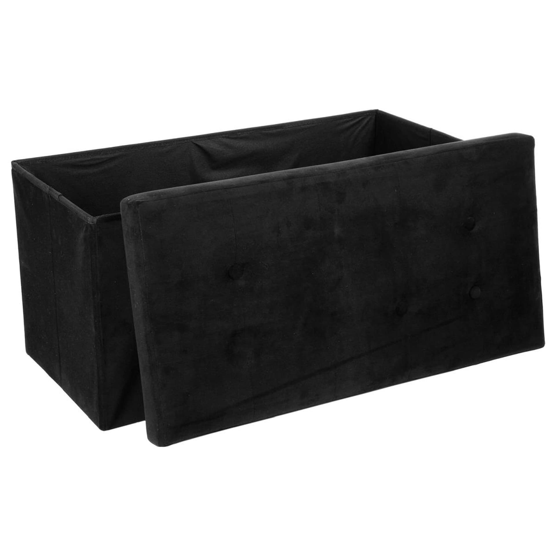 

Pufa pikowana Adaline Black 76x38 cm