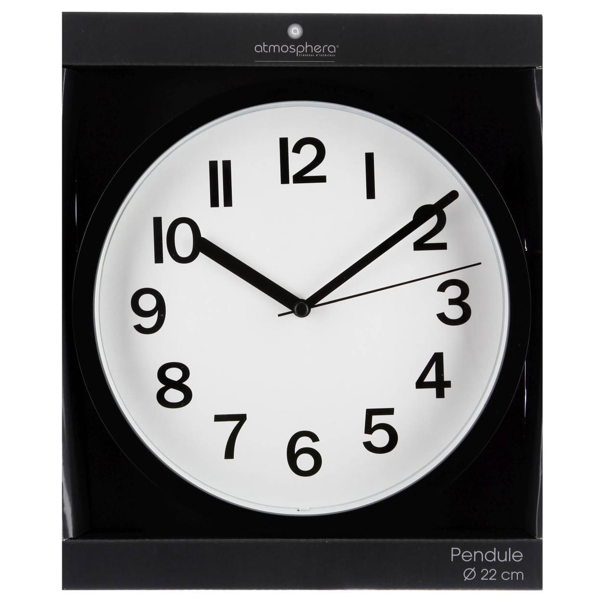 

Zegar ścienny Silas Black 22 cm