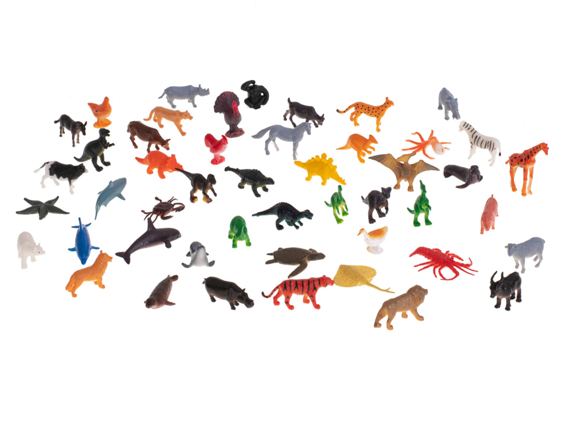 

Figurines sea animals wild homestead dinosaurs set mix 48pcs