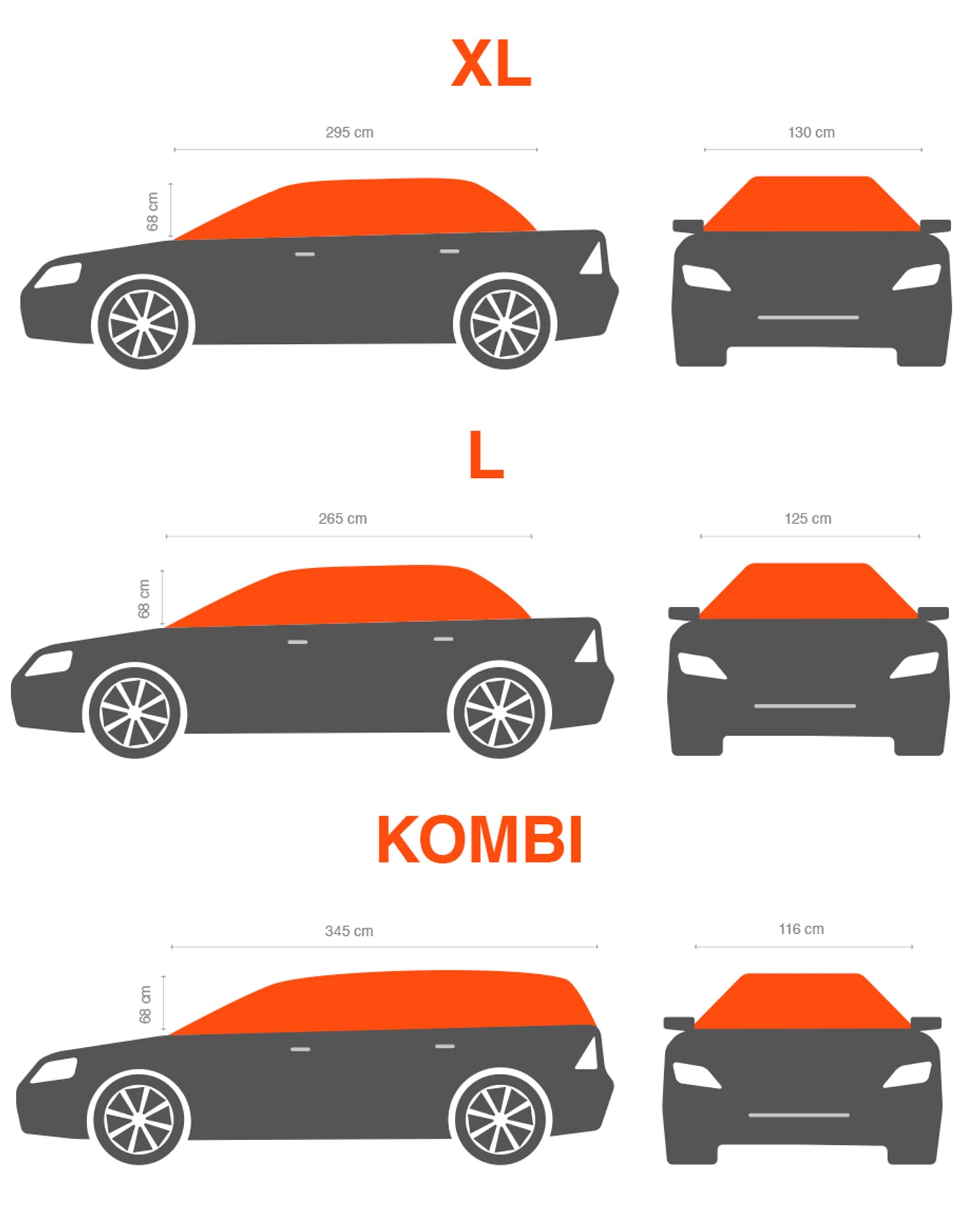 

Pokrowiec półplandeka przeciwszronowa - sedan - rozmiar xl