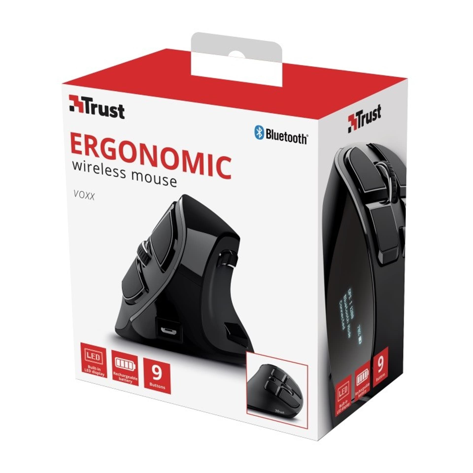 

Ergonomiczna mysz bezprzewodowa Voxx
