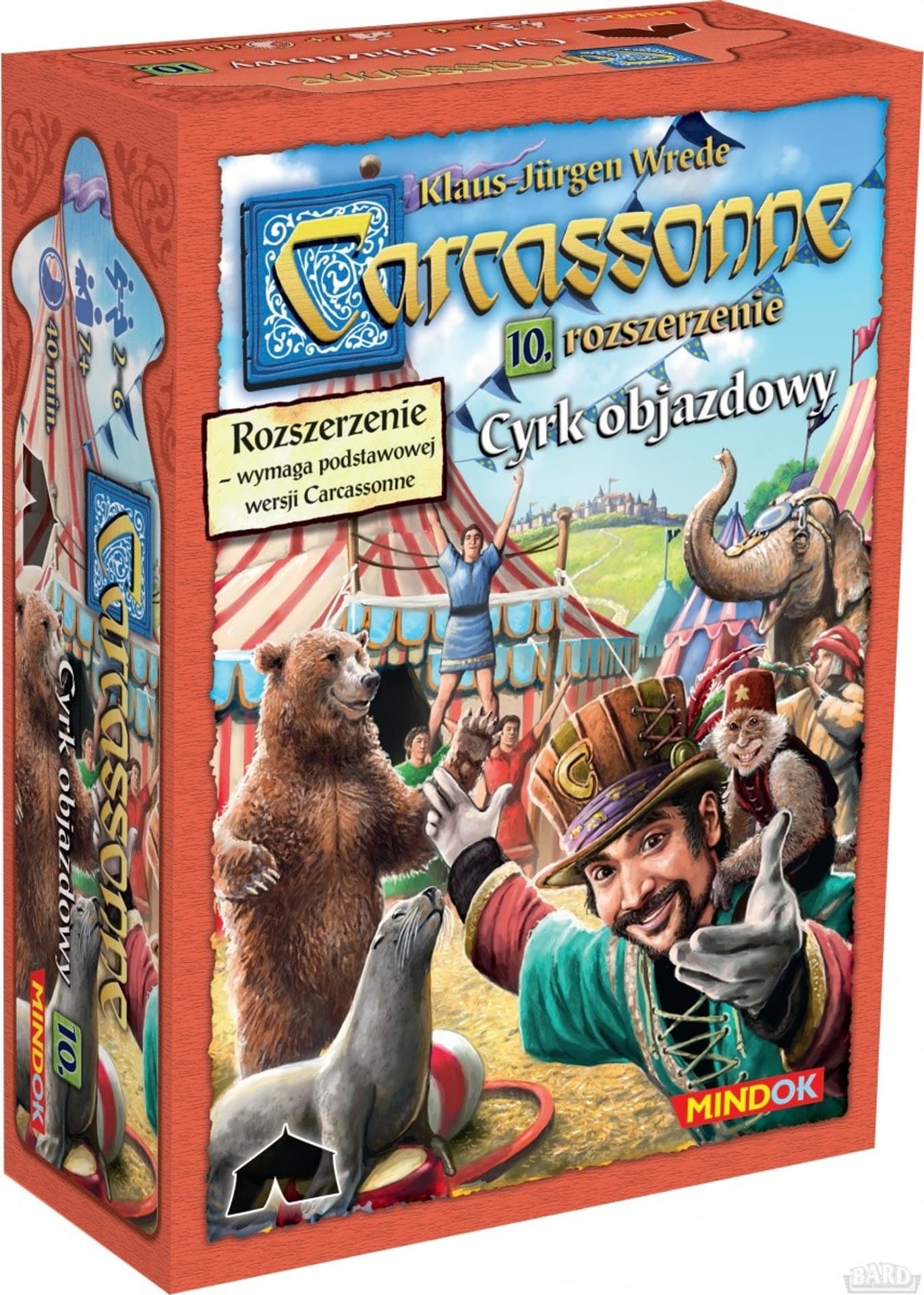 

GRA PLANSZOWA CARCASSONNE 2ed - CYRK OBJAZDOWY - dodatek nr10 BARD
