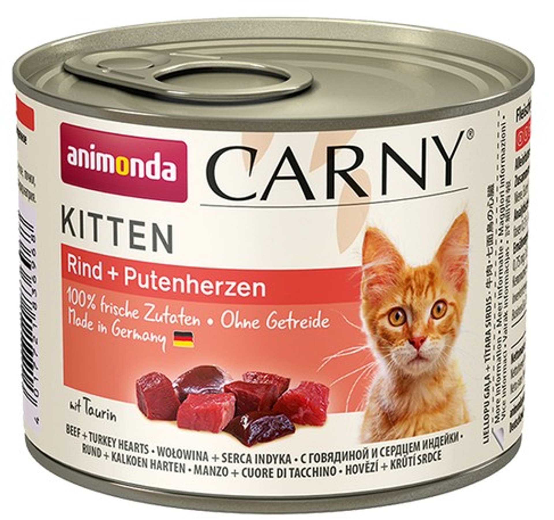 

ANIMONDA Carny Kitten smak: wołowina i serca indyka 200g
