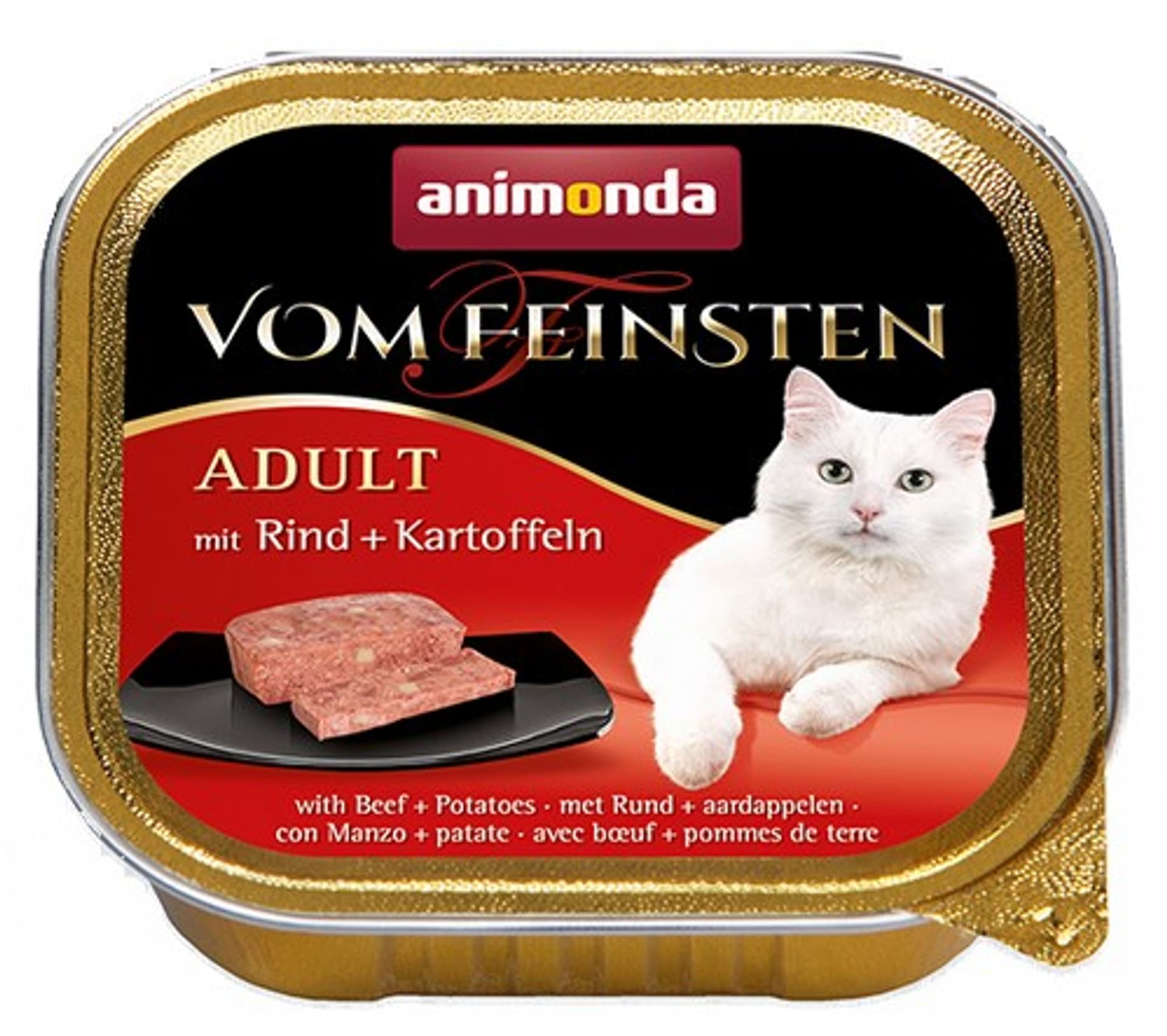 

Animonda vom Feinsten Cat Adult z Wołowiną i Ziemniakami tacka 100g