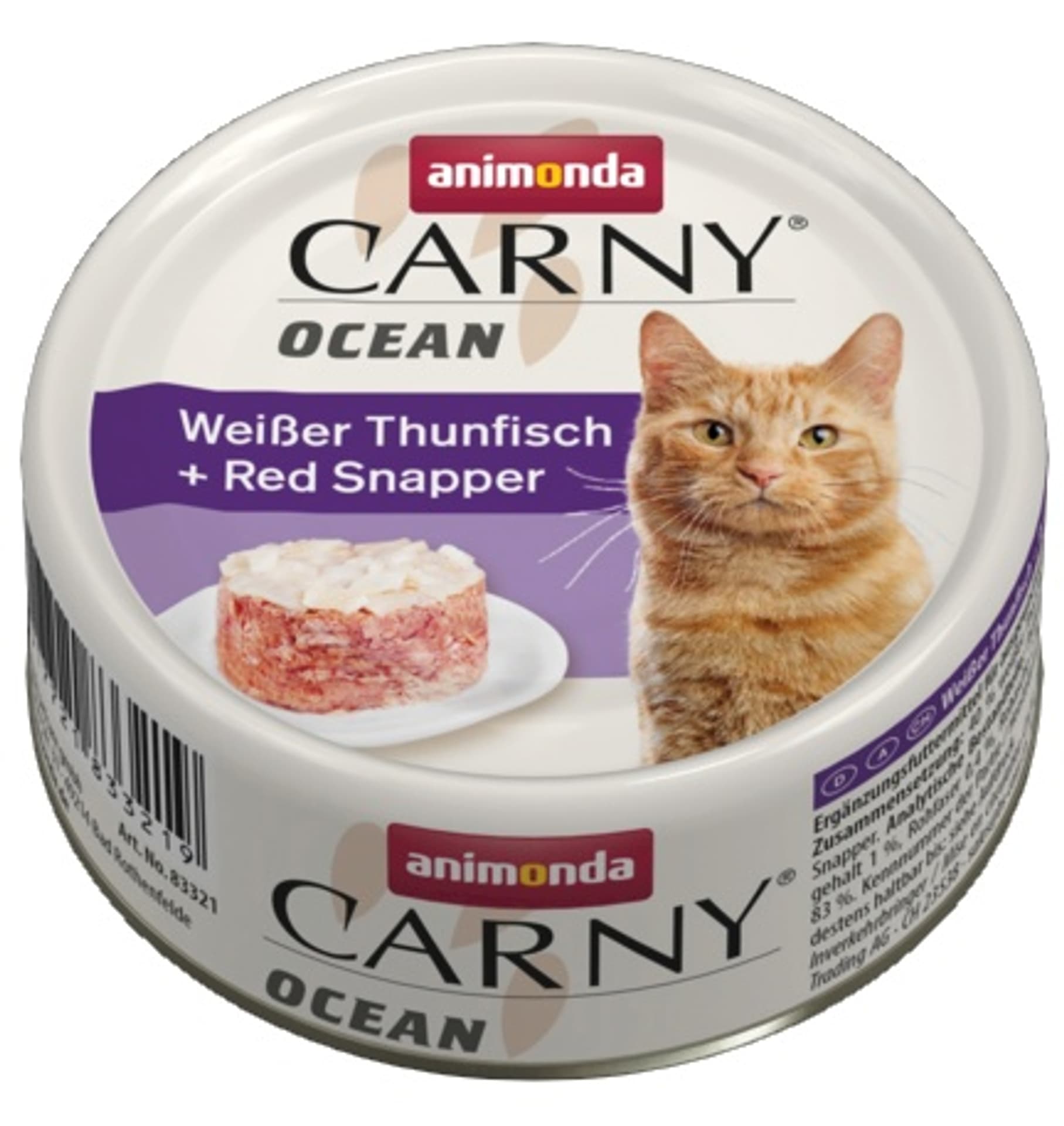 

ANIMONDA Carny Ocean puszka z białym tuńczykiem i czerwonym lucjanusem 80g