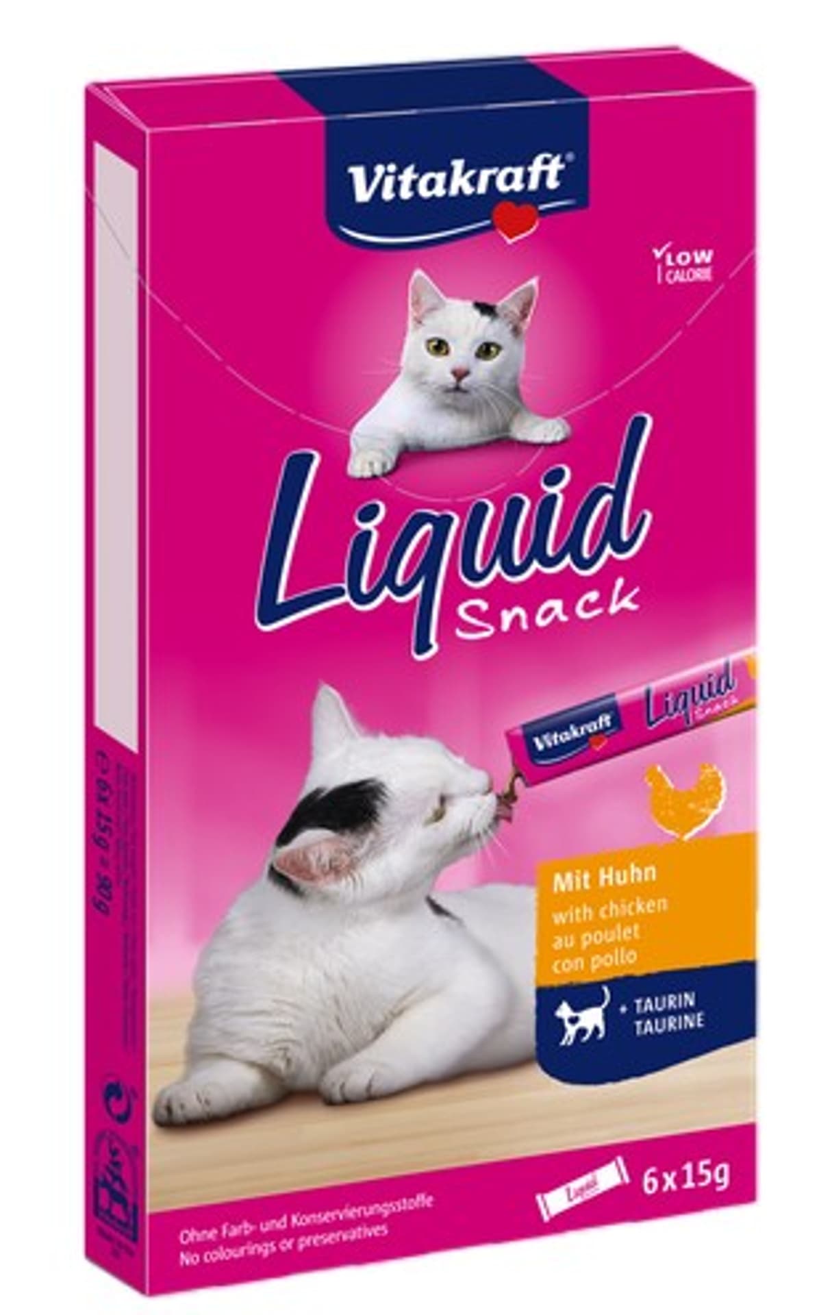 

VITAKRAFT CAT LIQUID SNACK 6szt kurczak/tauryna/KOT