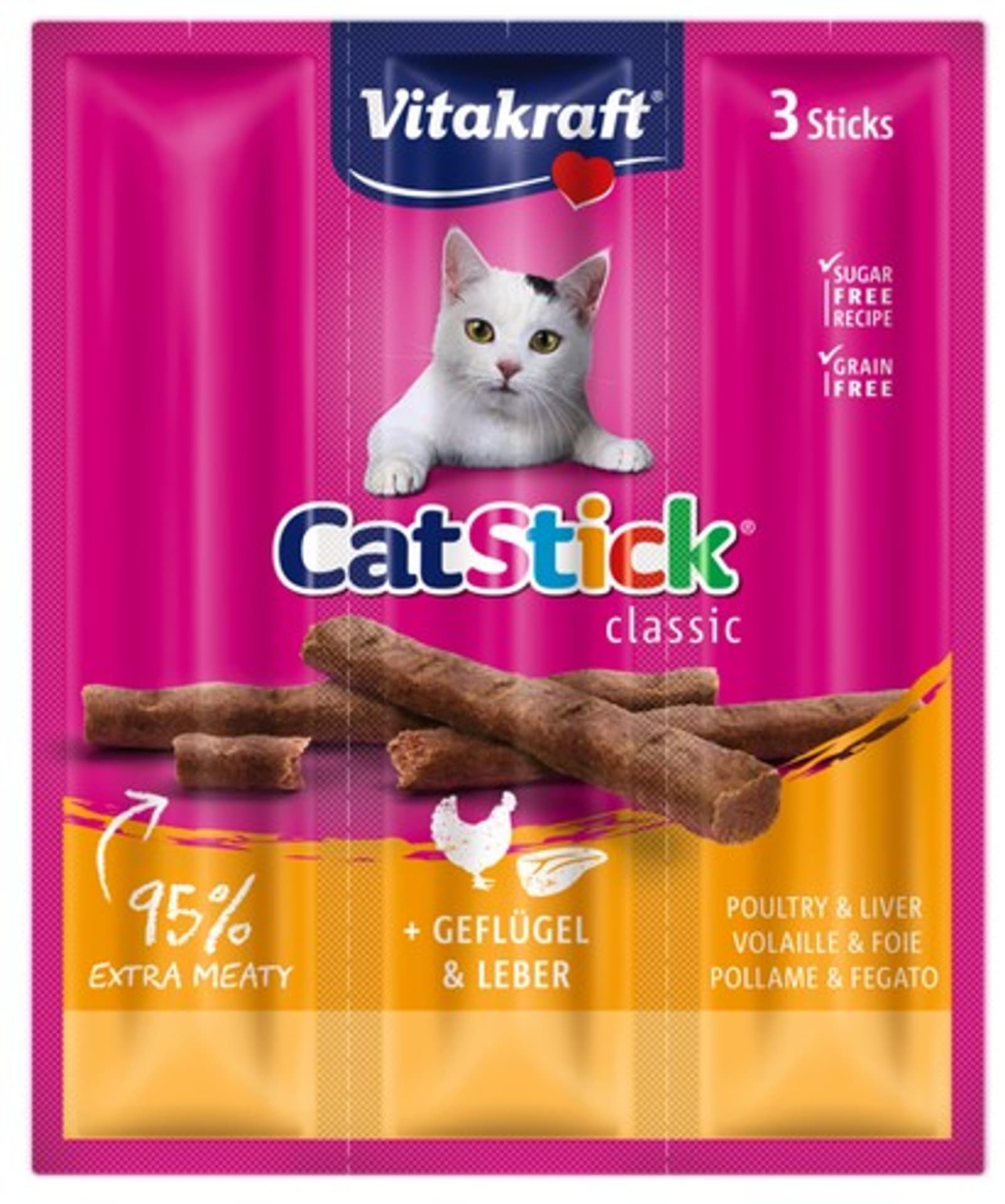 

VITAKRAFT CAT STICK MINI 3szt drób-wątróbka
