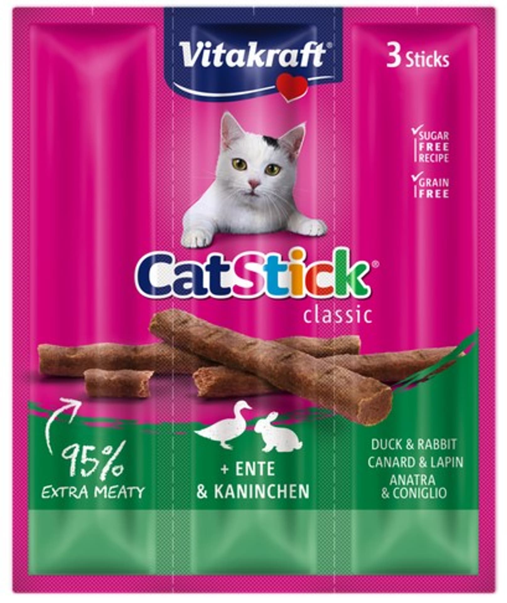 

VITAKRAFT CAT STICK MINI 3szt kaczk/królik d/kota