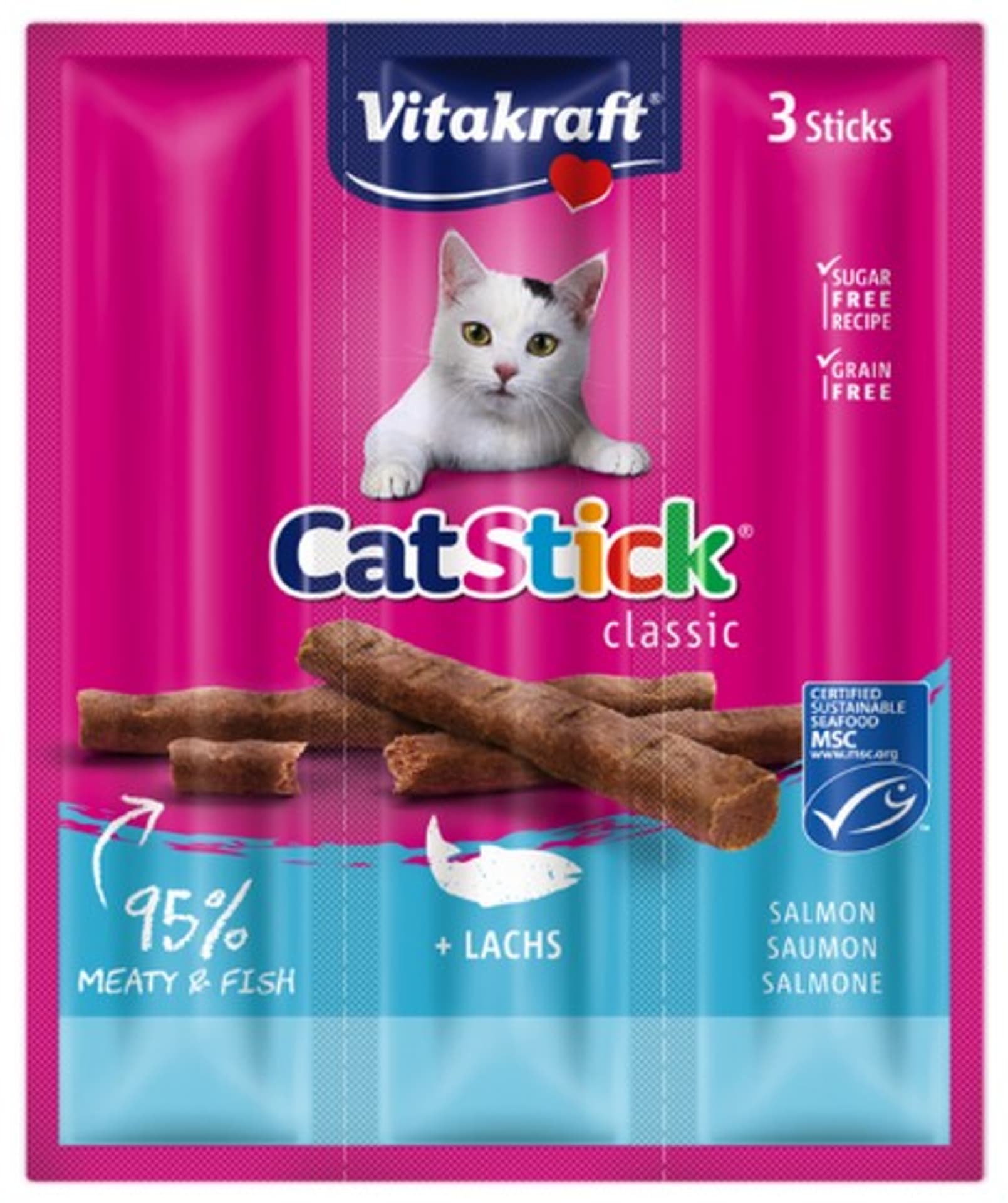 

VITAKRAFT CAT STICK MINI 3szt łosoś d/kota