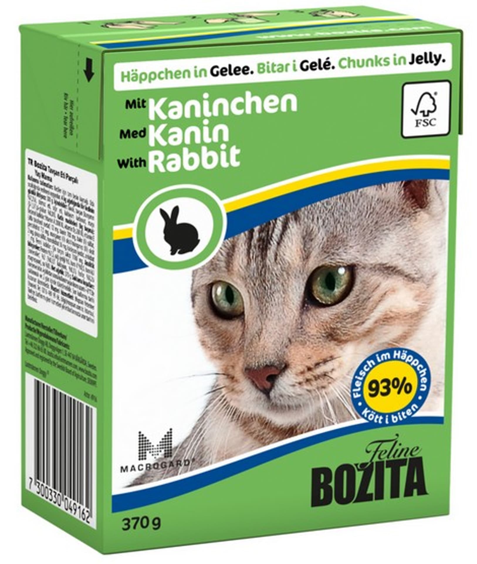 

Bozita z Królikiem kawałki w galaretce kartonik 370g