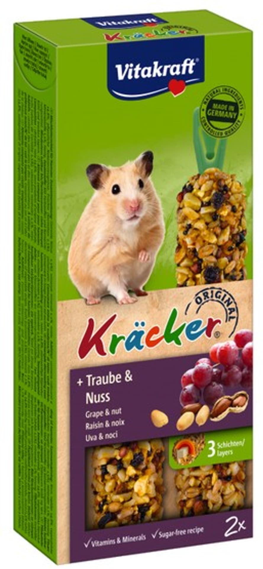 

VITAKRAFT KRACKER 2szt d/chomika winogrona/orzechy