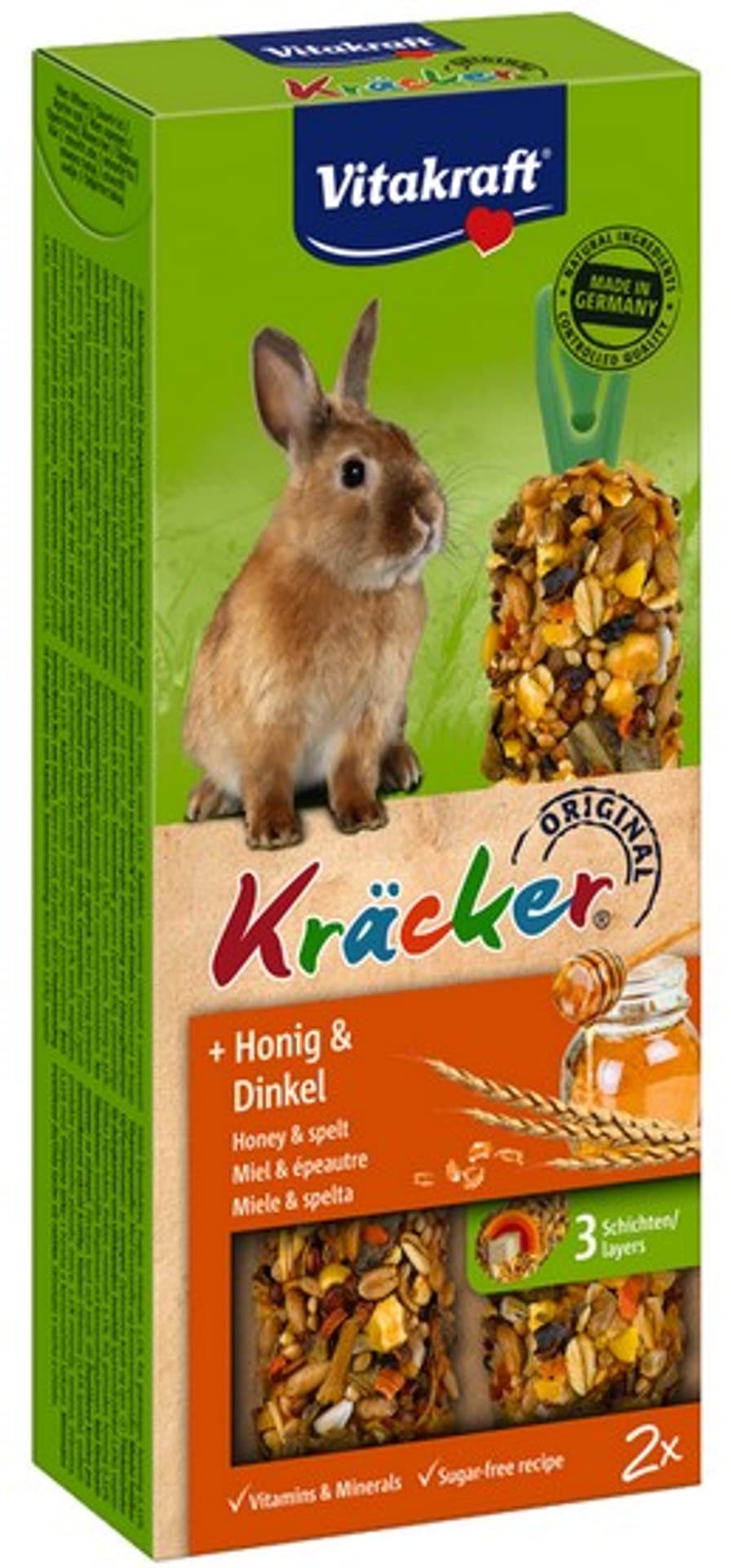 

VITAKRAFT KRACKER 2szt d/królika miód/orkisz