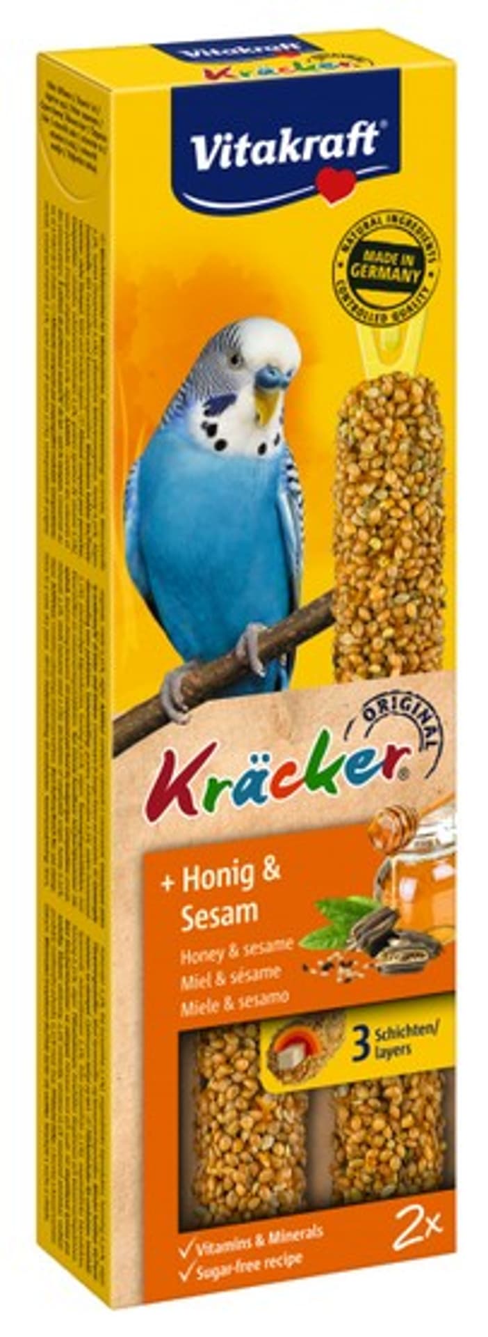 

VITAKRAFT KRACKER 2szt d/pap. falistej miód/sezam