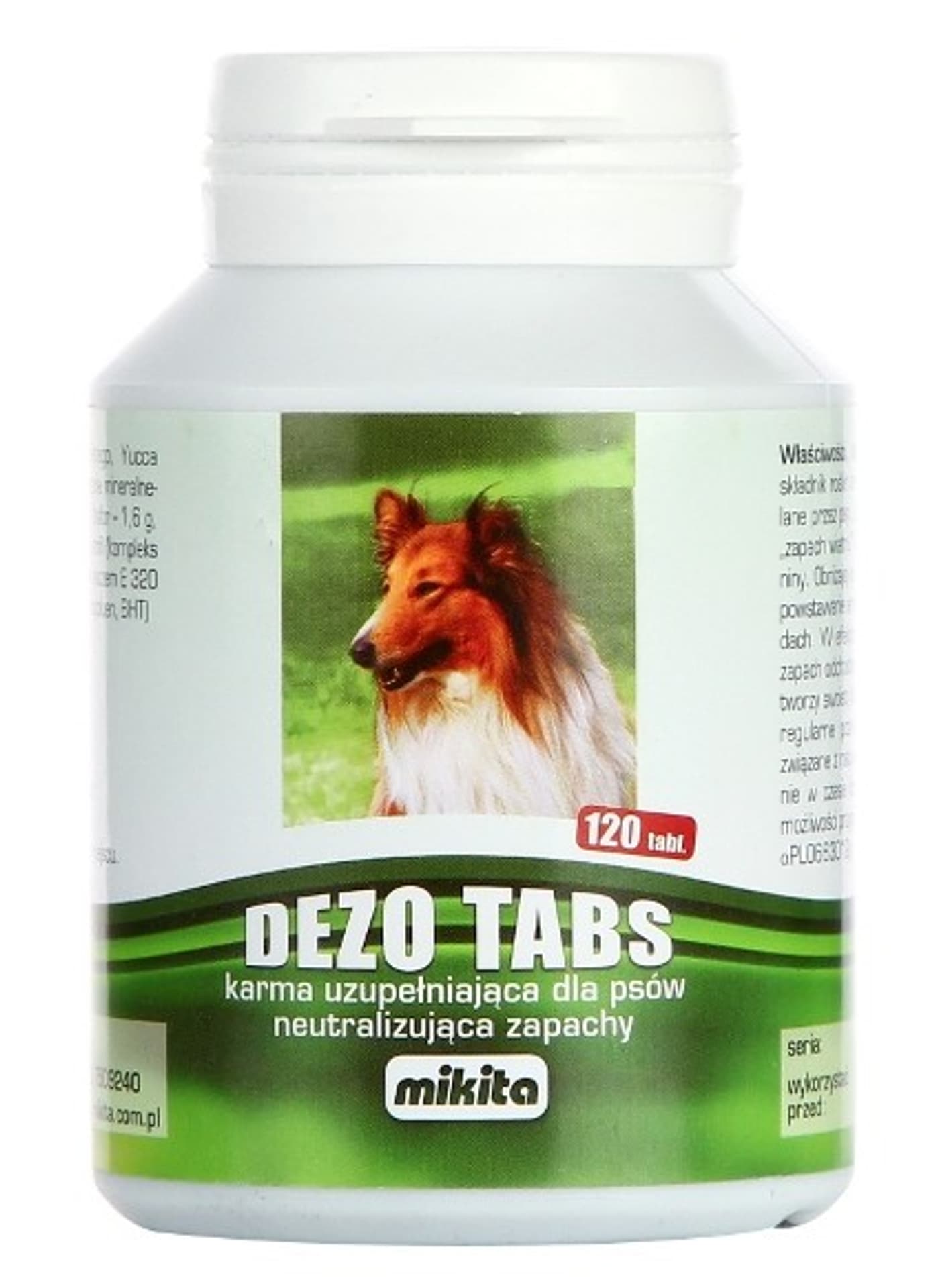 

Mikita Dezotabs 120 tabletek - neutralizuje zapachy