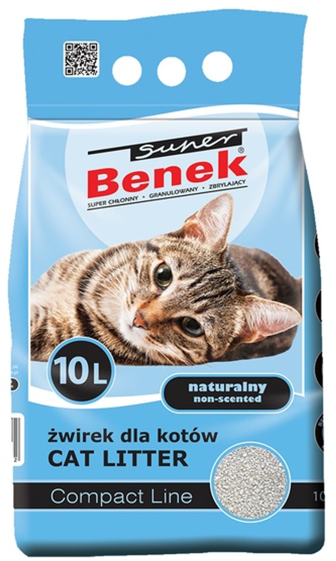 

CERTECH Super Benek Compact Naturalny - żwirek dla kota zbrylający 10l