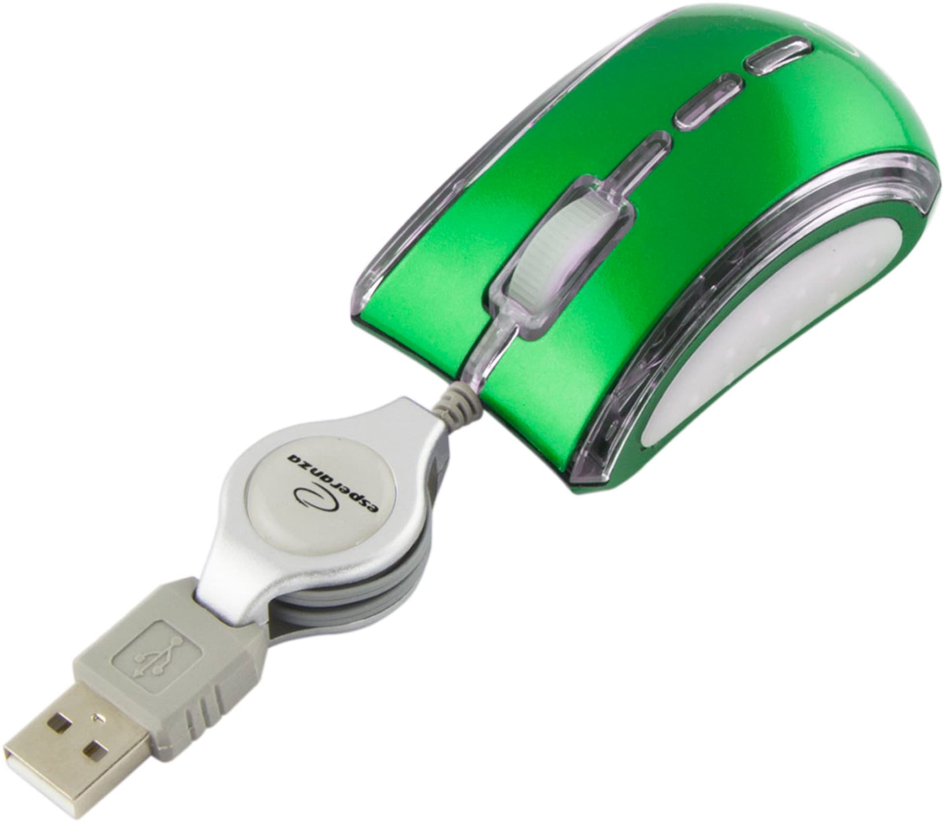 

EM109G Esperanza mysz przewod. mini opt. usb celaneo zielona