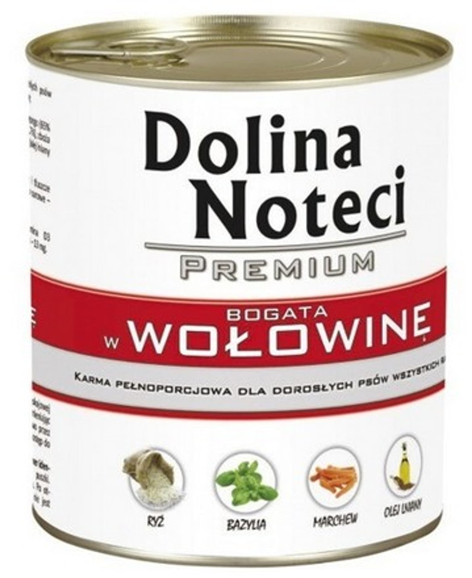 

DOLINA NOTECI Premium bogata w wołowinę - mokra karma dla psa - 800g