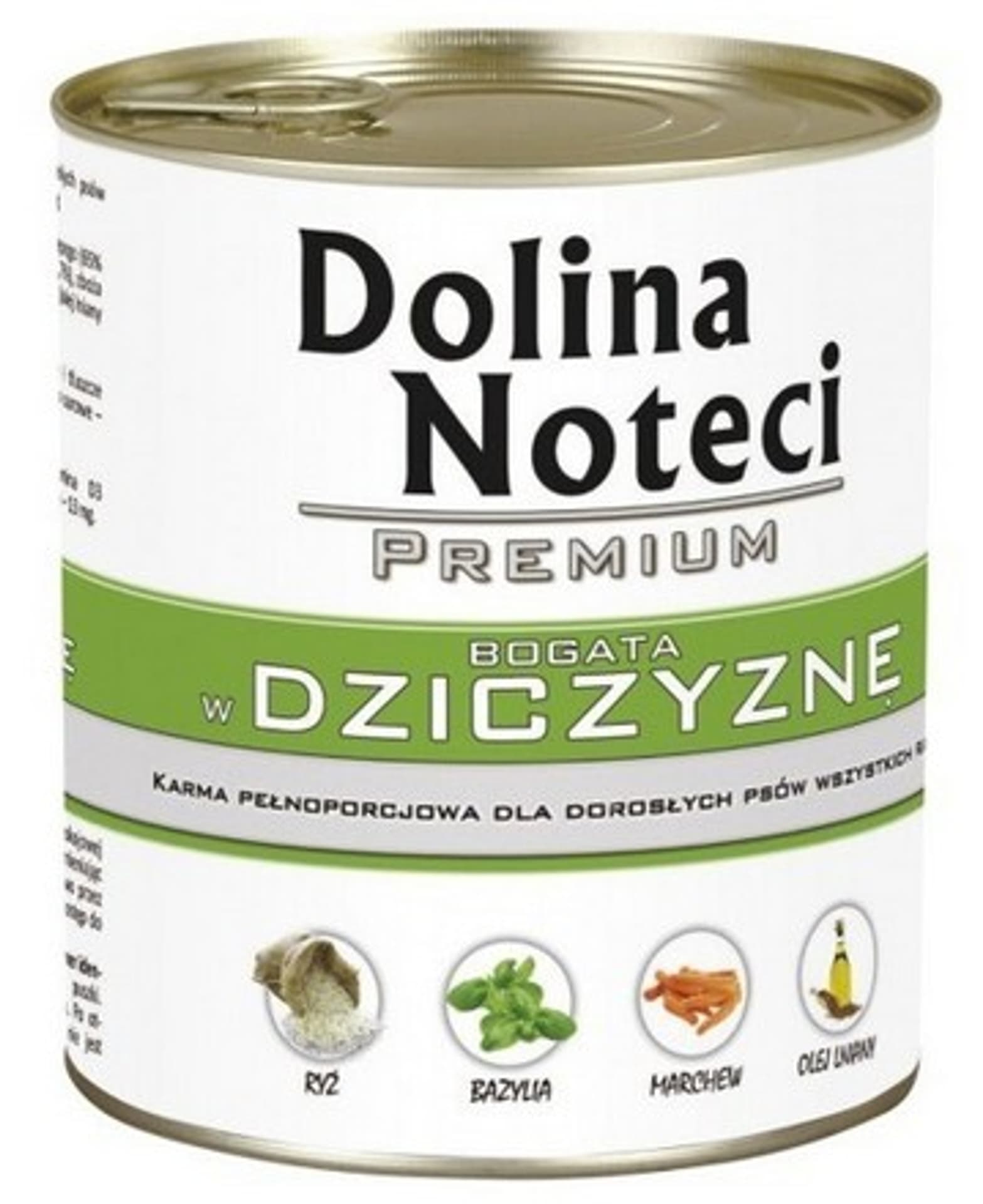 

DOLINA NOTECI Premium bogata w dziczyznę - mokra karma dla psa - 800g