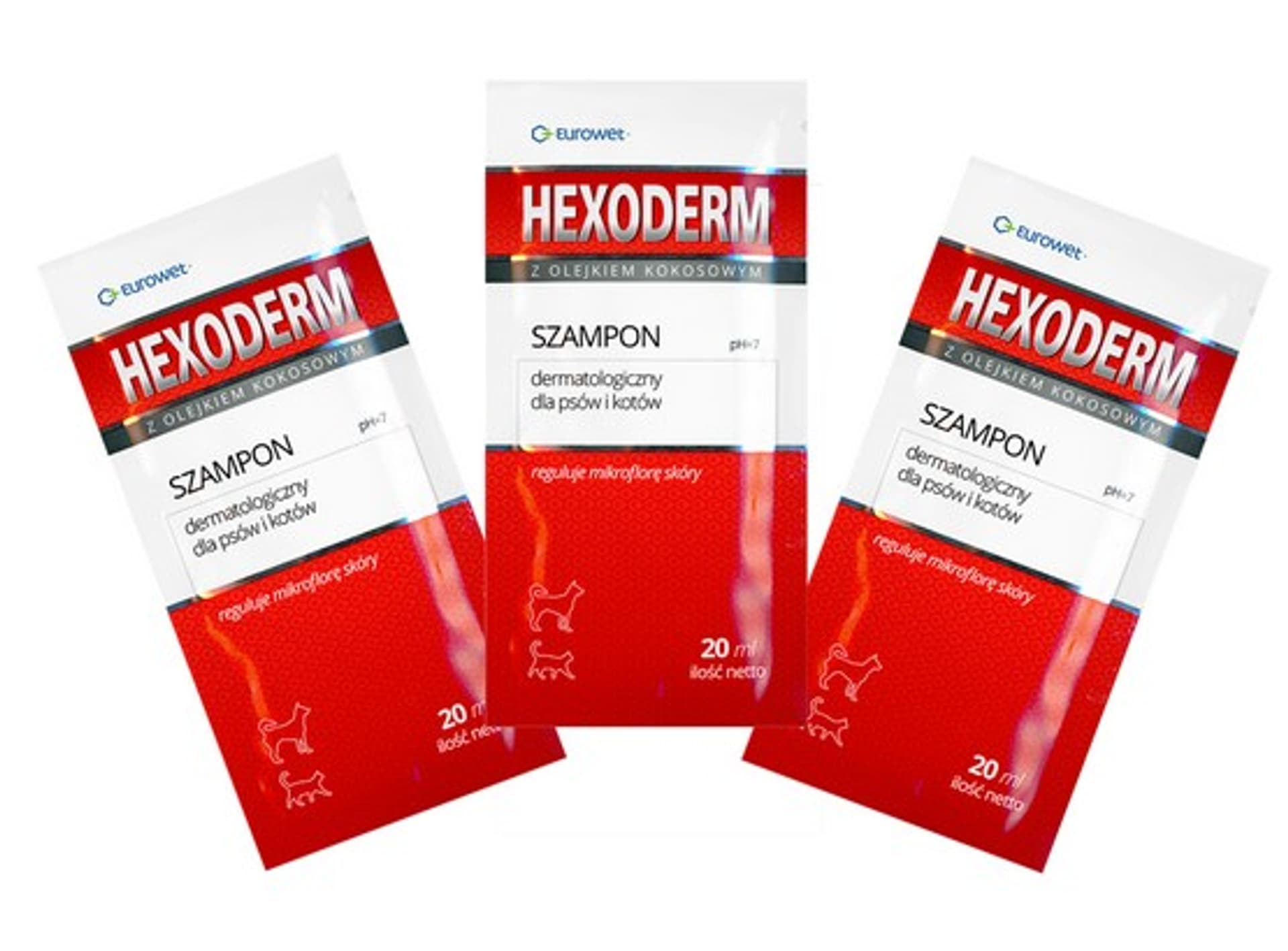 

Hexoderm - szampon dermatologiczny saszetki 20x20ml