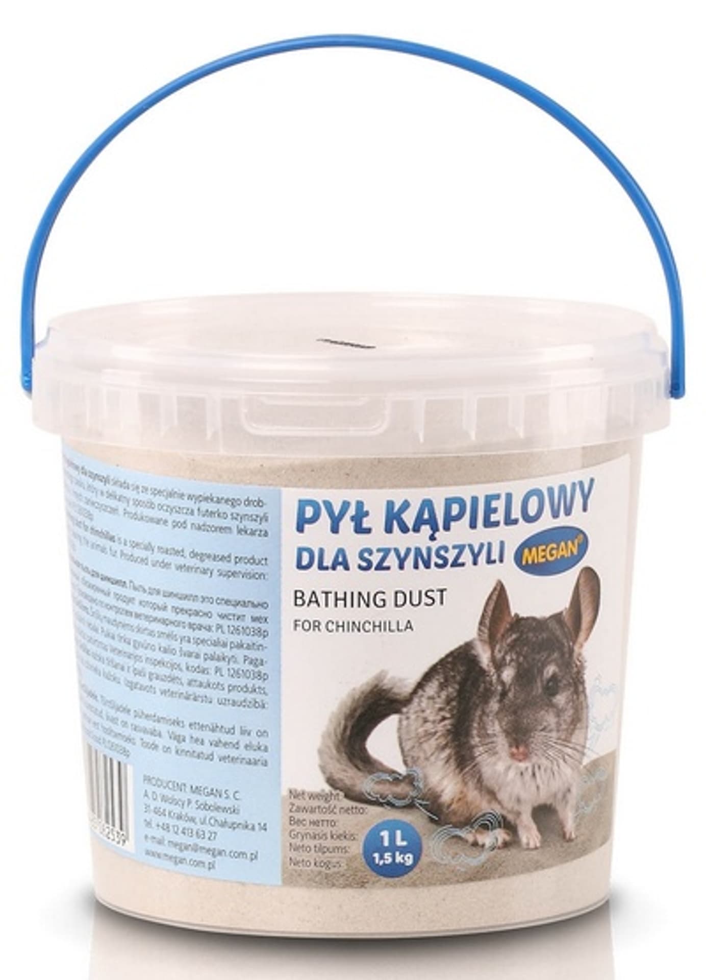 

Megan Pył kąpielowy dla szynszyli 1L [ME32]