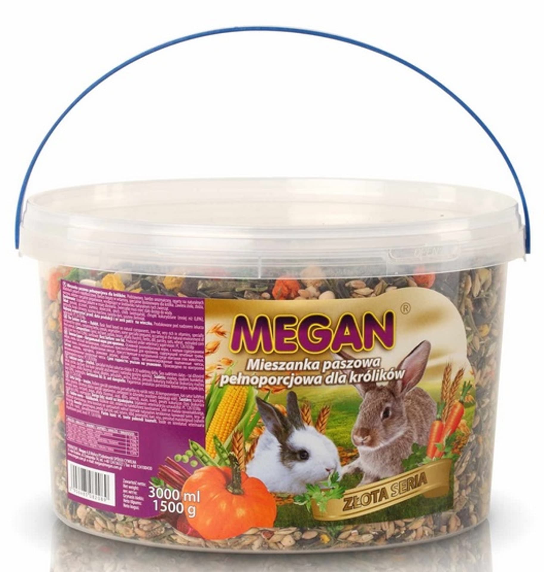 

MEGAN Pokarm naturalny dla królika 3l