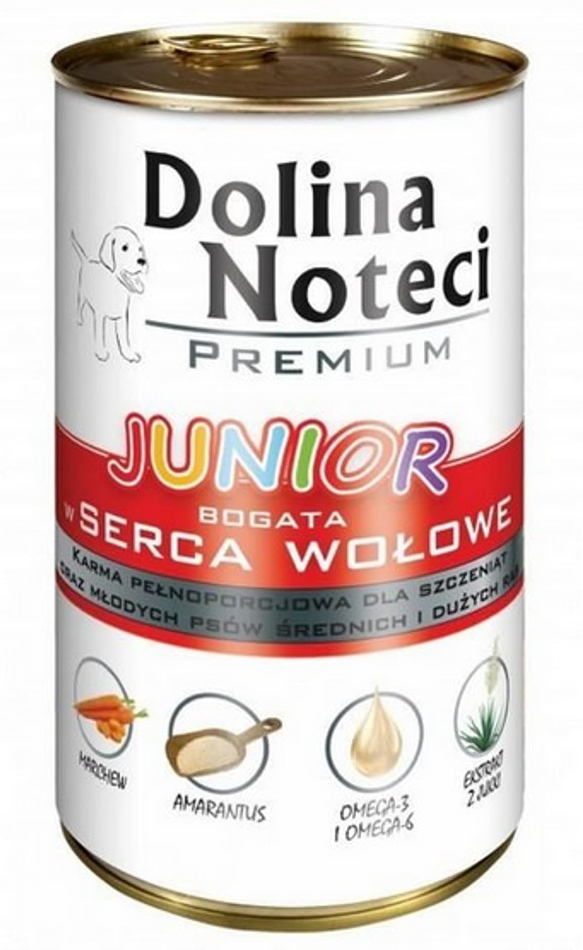 

Karma DOLINA NOTECI Premium Junior Serca Wołowe (0,40 kg )