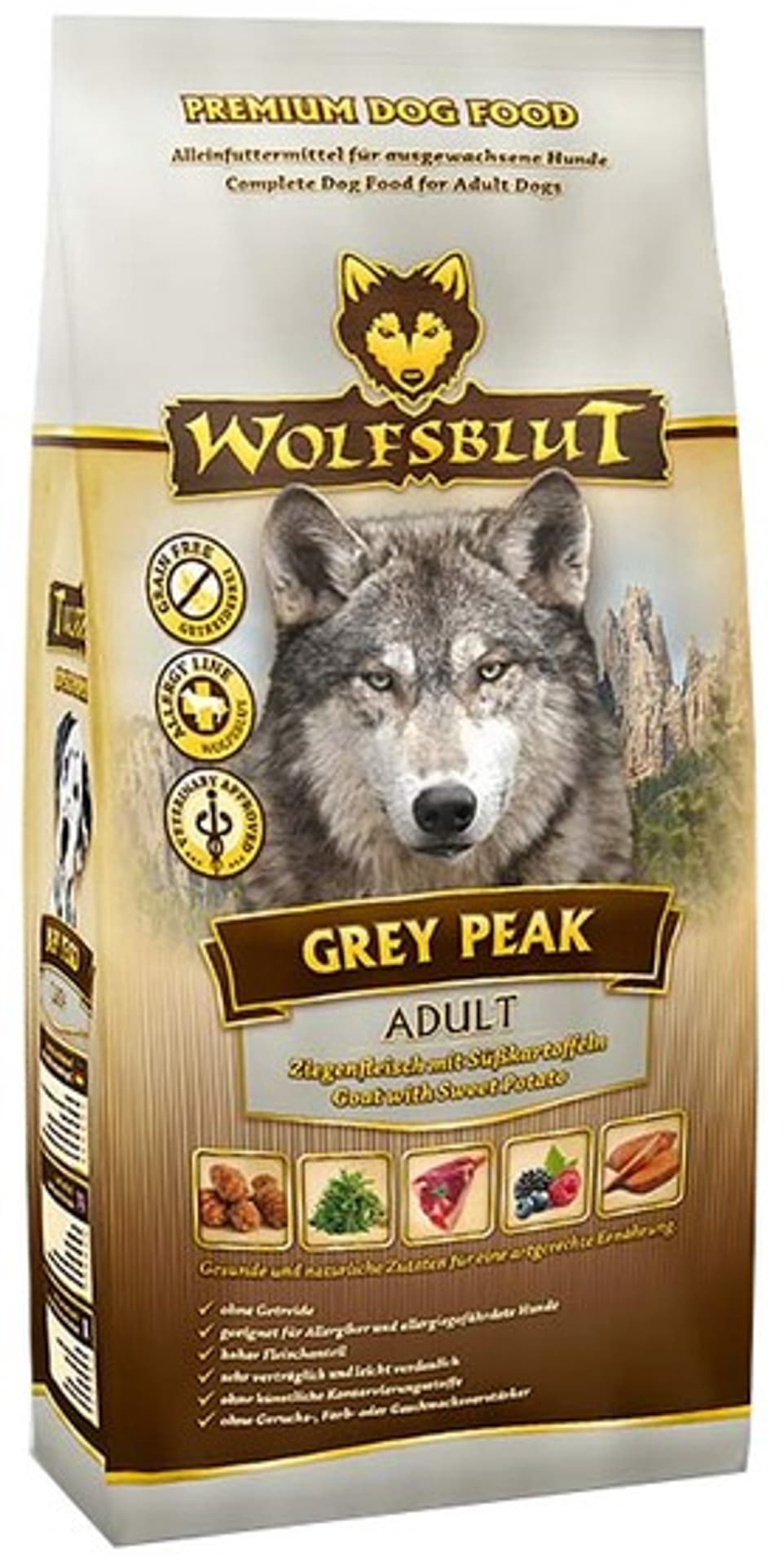 

Wolfsblut Dog Grey Peak - koza i bataty 500g