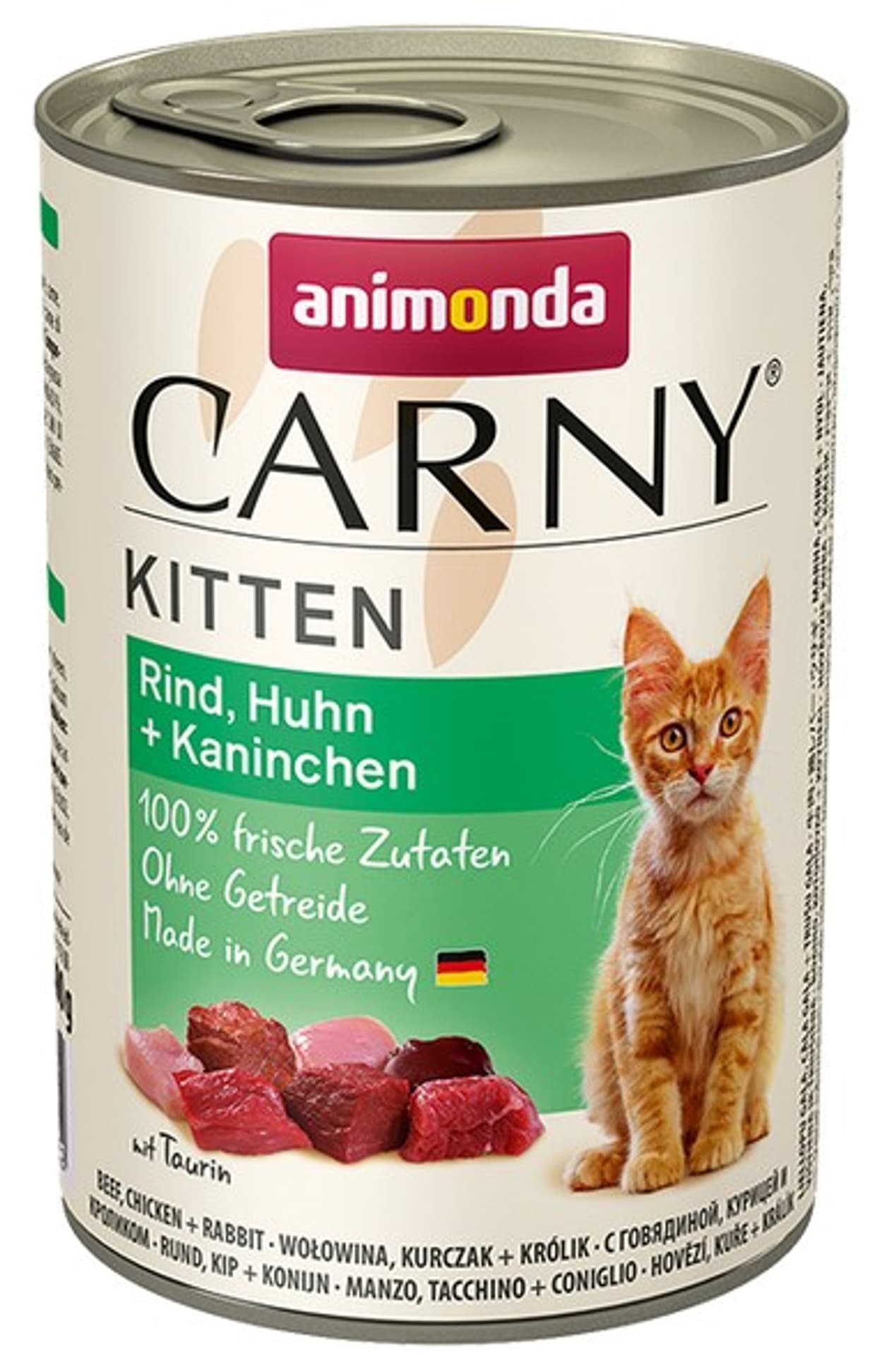 

ANIMONDA Carny Kitten smak: wołowina, kurczak i królik 400g